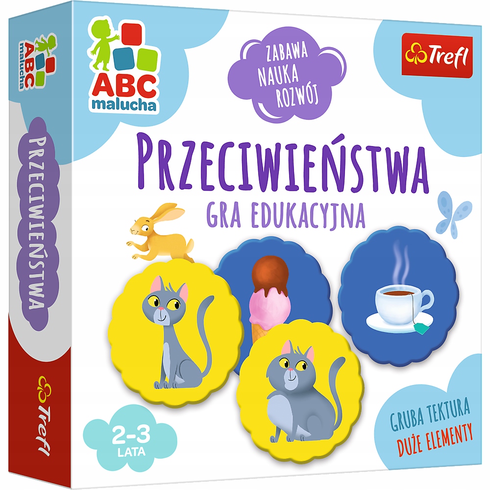 Gra Planszowa Dla 5 Latka Zestaw Planszówka Rodzinna Przeciwieństwa Abc