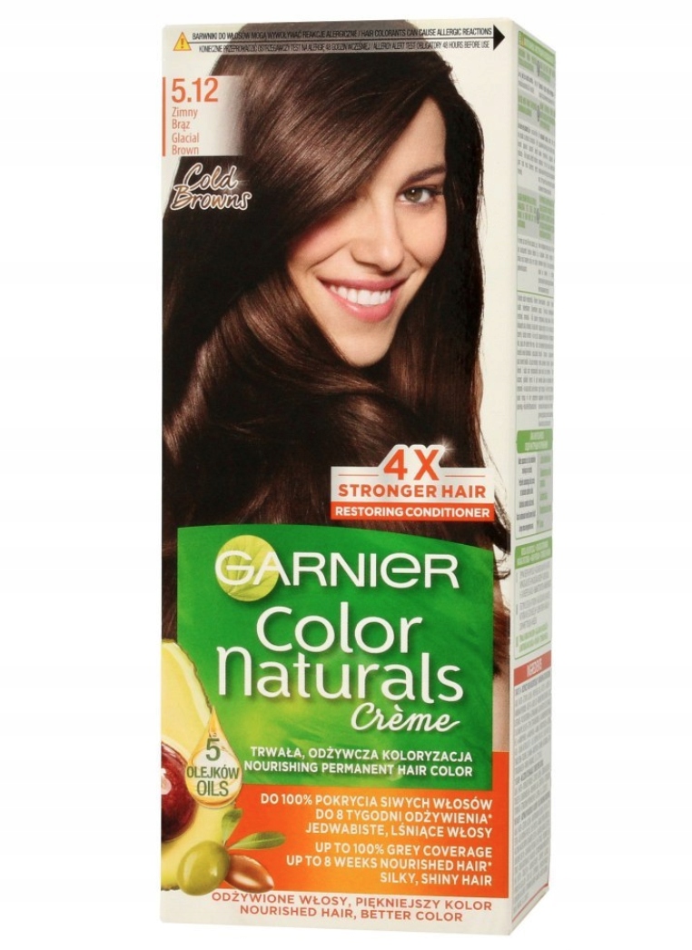 

Farba do włosów Garnier Color Zimny Brąz 5.12