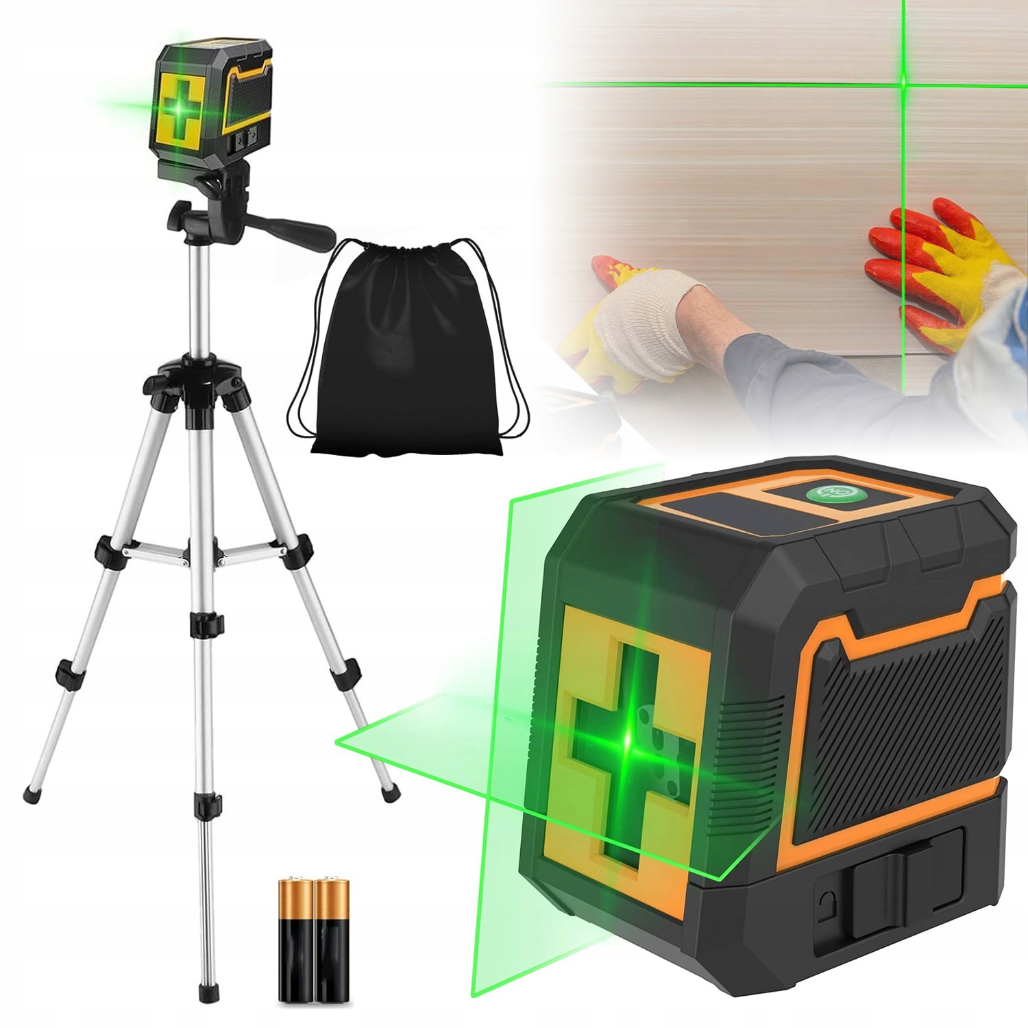 4D Laserová Vodováha S Automatickým Vyrovnáváním Pro Zavěšení Obrázků
