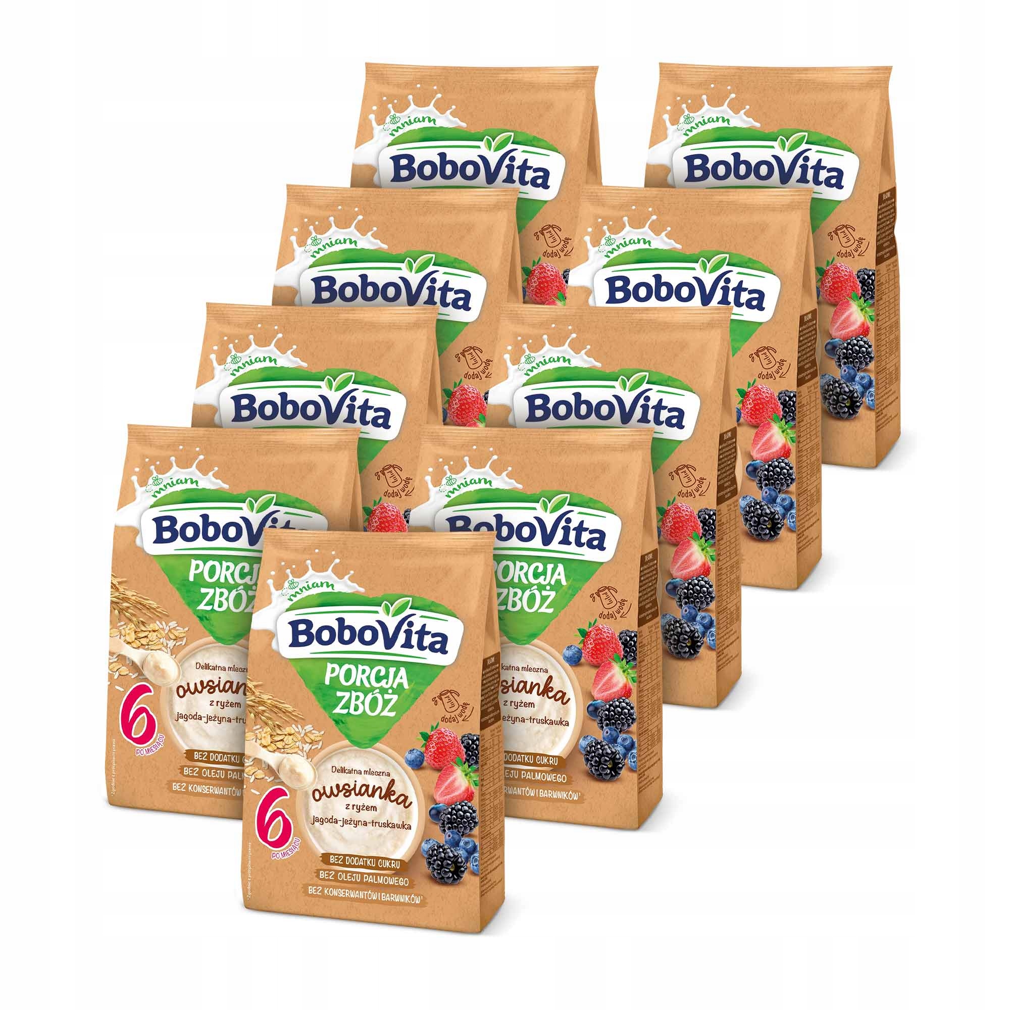BoboVita owsianka jagoda jeżyna truskawka 9x210g