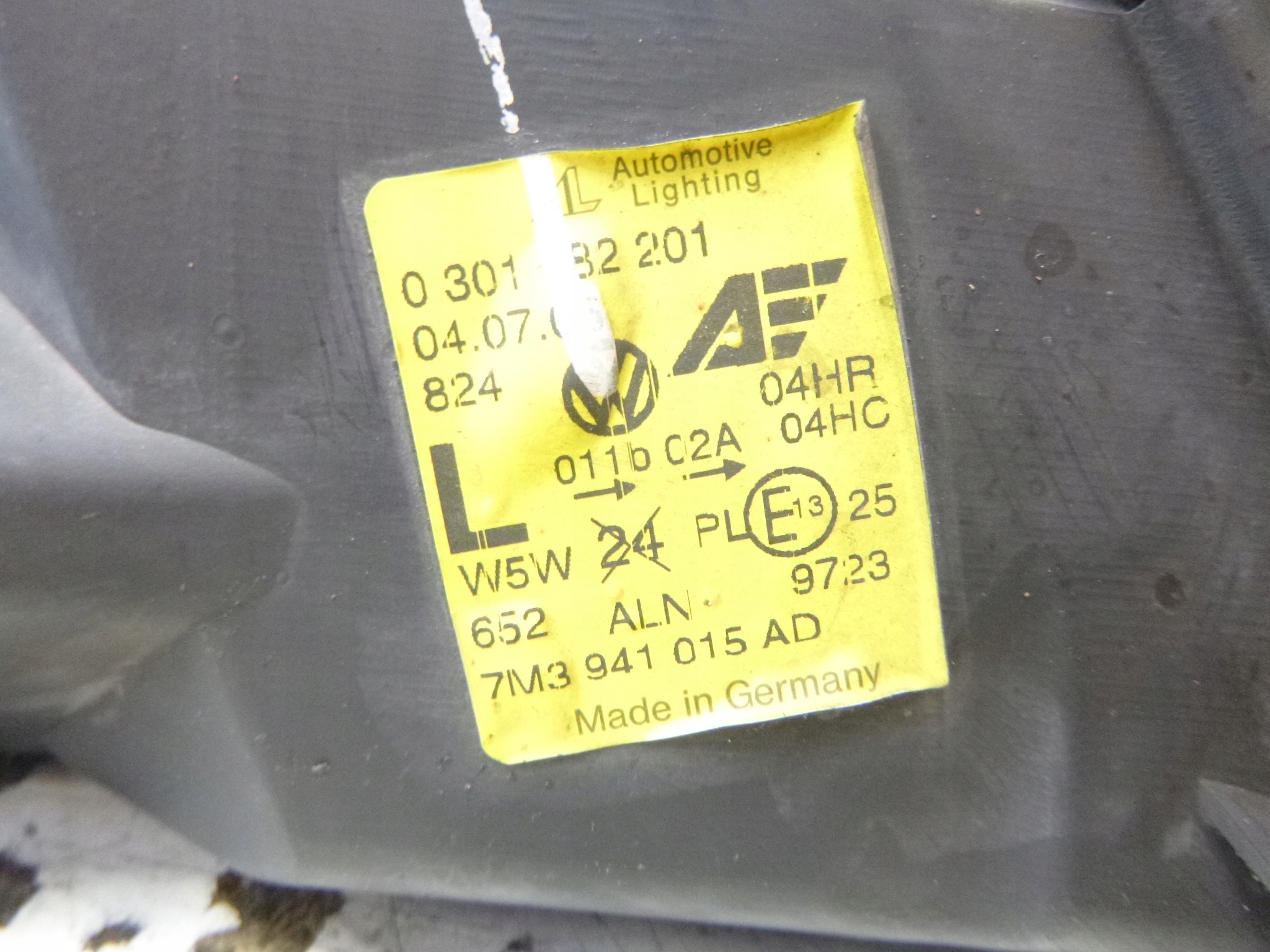 light front left VW Sharan Lift 2005r. 7M3941015AD