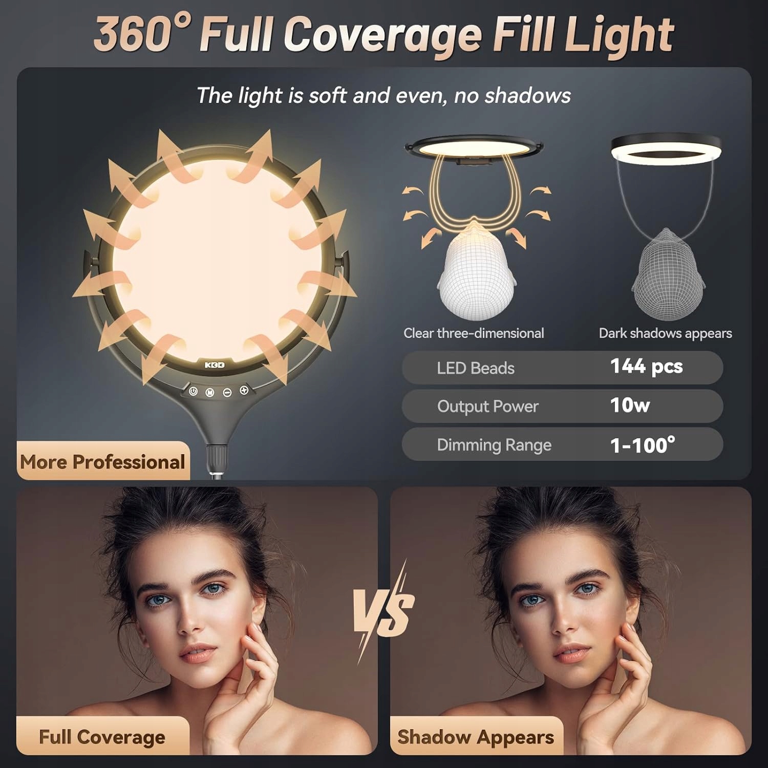 LAMPA PIERŚCIENIOWA USB LED ZE STATYWEM MAKIJAŻ VLOG SIELFIE Kod producenta RING LIGHT 32CM