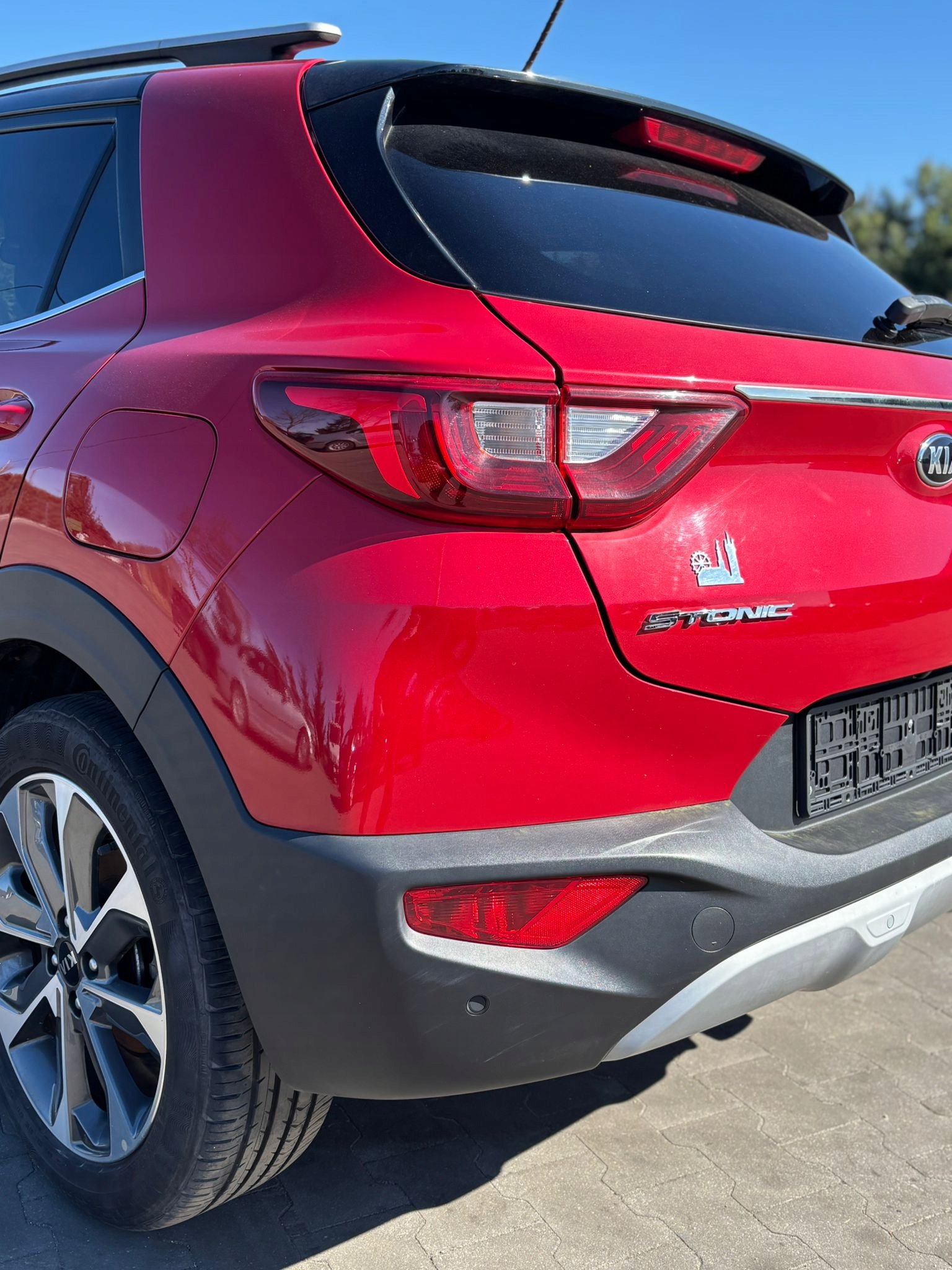 rear panel KIA STONIC 2018 LAKIER BEG