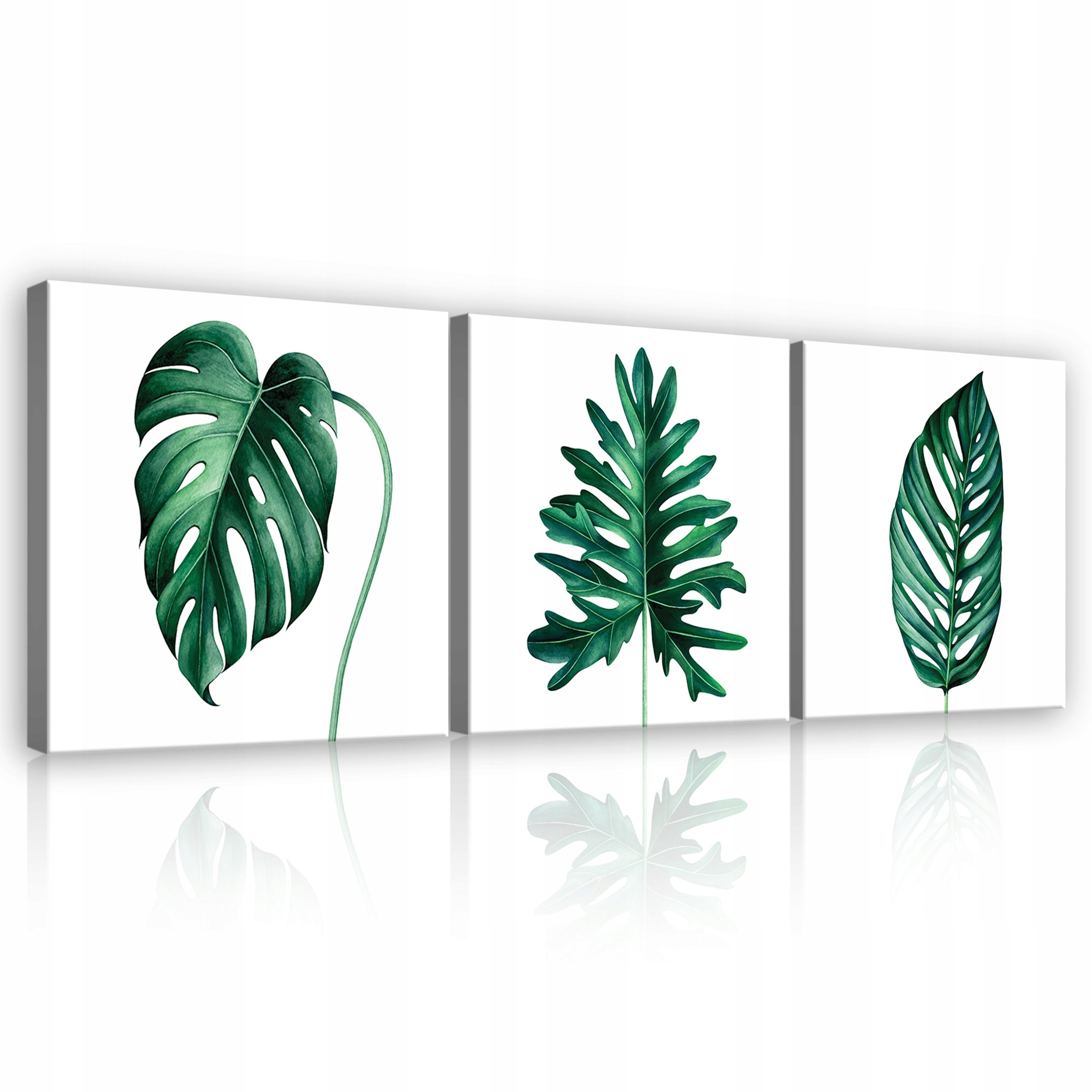 

Obraz seria Tryptyk Liście Monstera Nowoczesny 3D