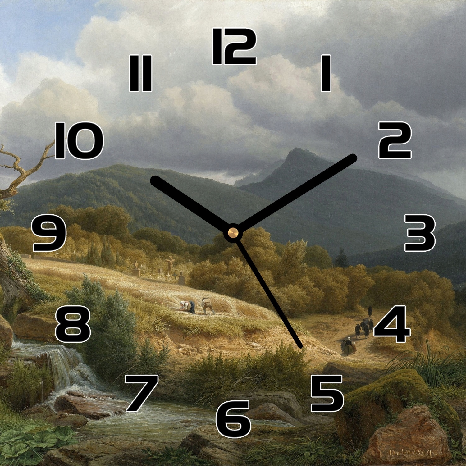 

Zegar szklany Malarstwo obraz krajobraz 30x30 cm