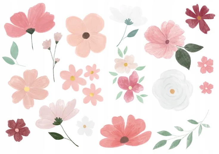 

Tatuaże Zmywalne Kwiaty Panieński Mix 18szt.