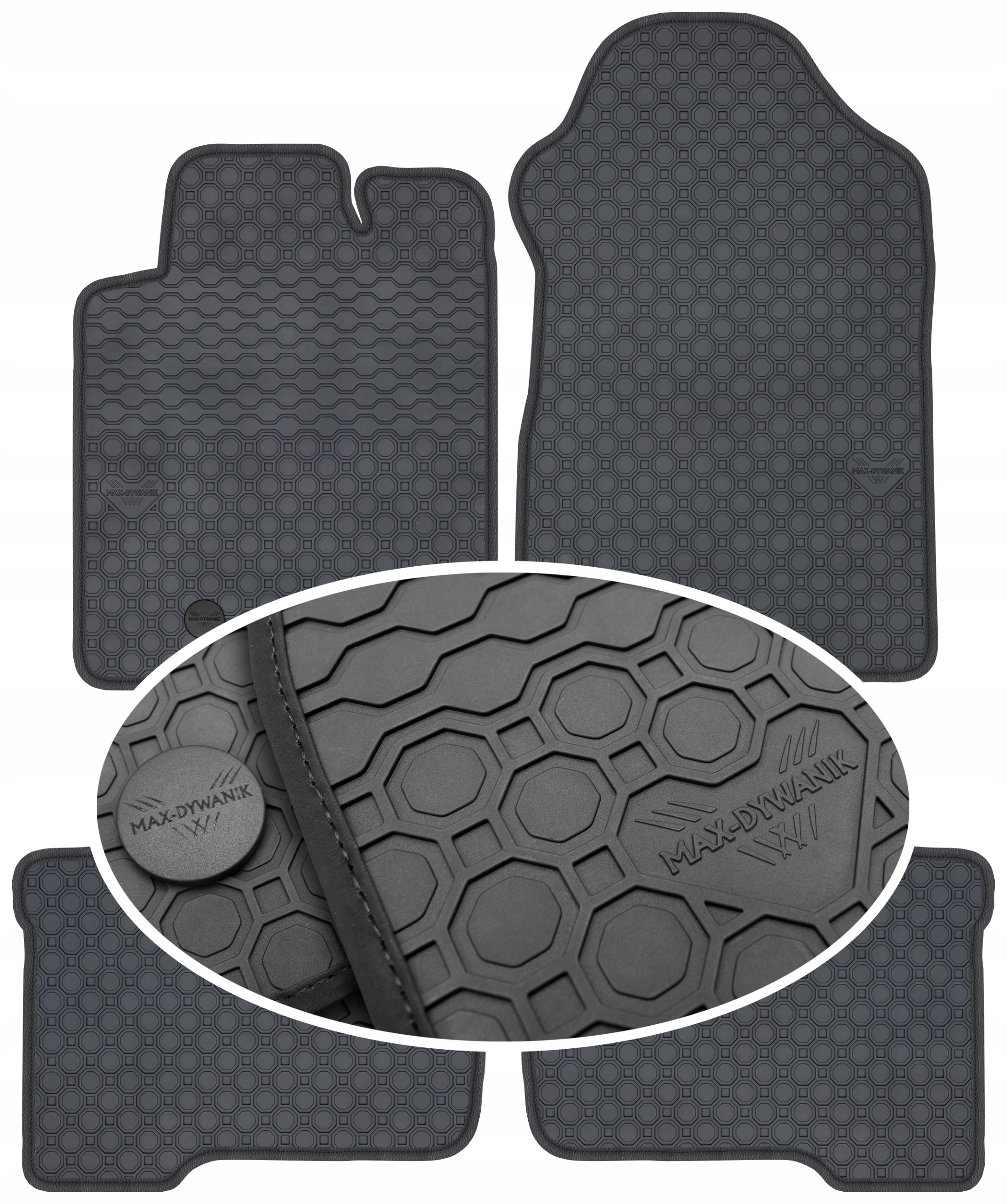 Ford Renger V 2015-2022 Gumový koberec PrimeLiner čierny