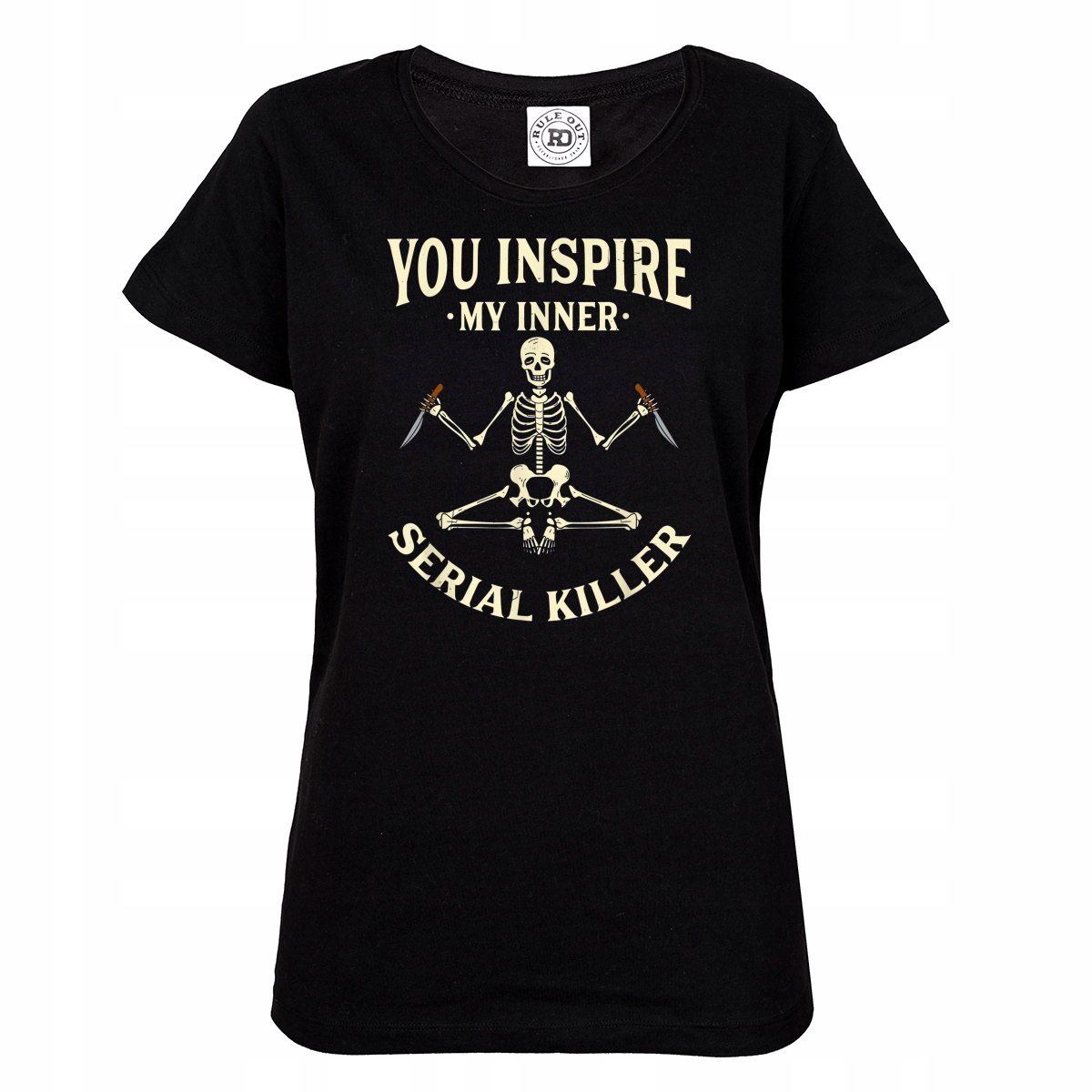 

Damska Koszulka Fitness Yoga Medytacja Skeleton
