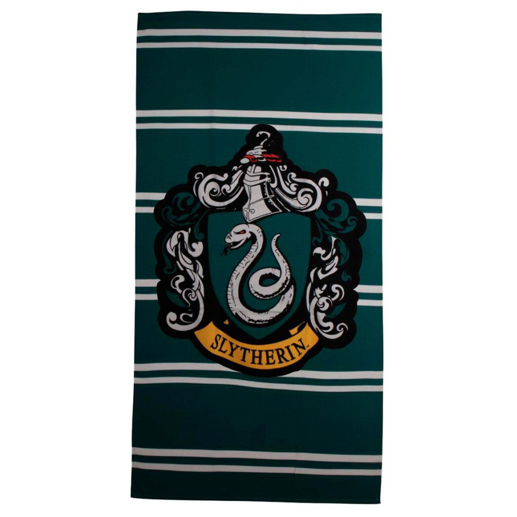 Ręcznik plażowy Harry Potter Slytherin, szybkoschnący 90x180cm