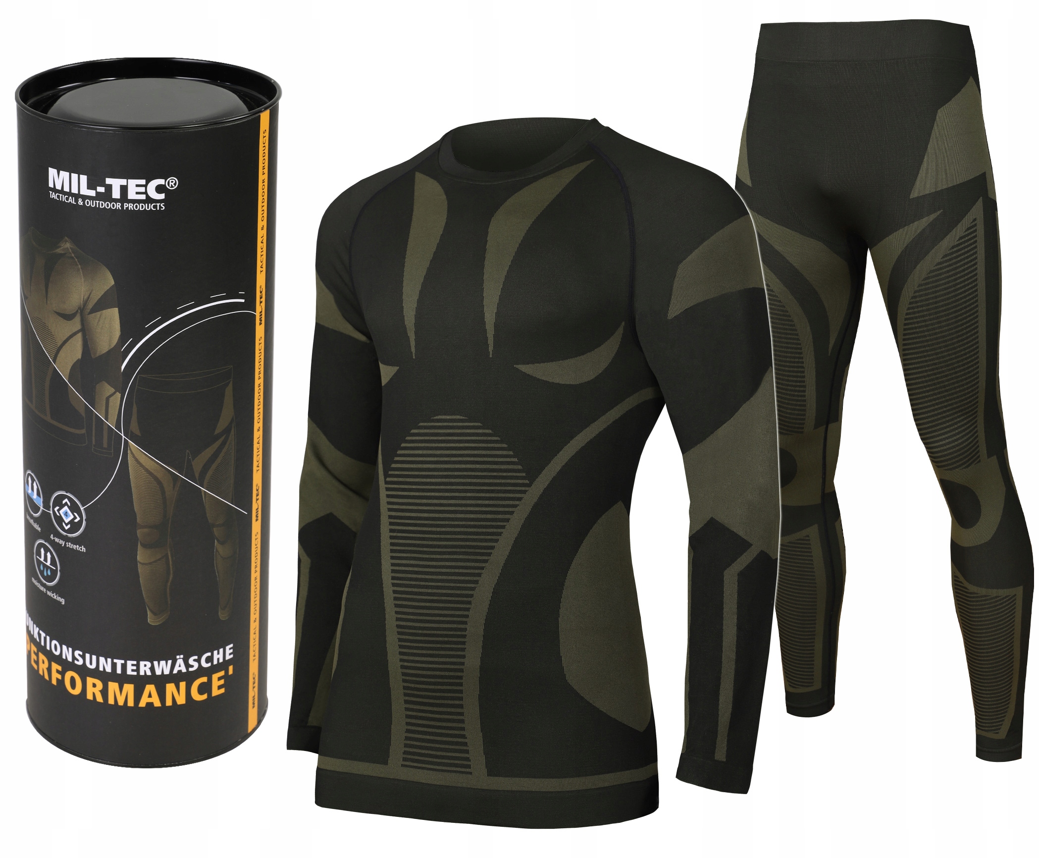 Termoaktivní Pánské Spodní Prádlo Termální 4-way stretchové oblečení Mil-tec 2XL/3XL