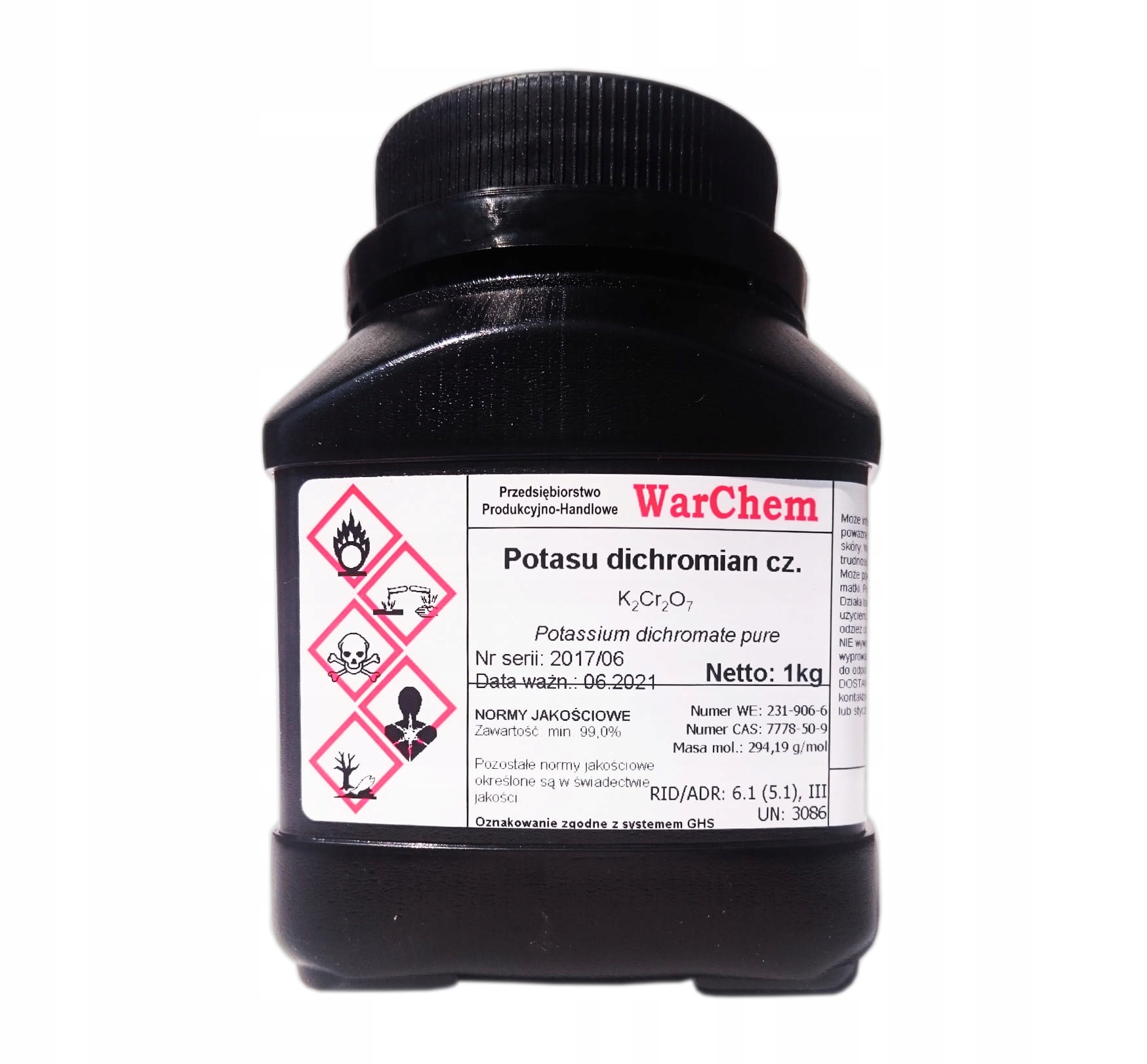 

Dichromian Potasu 1kg Warchem [51117]