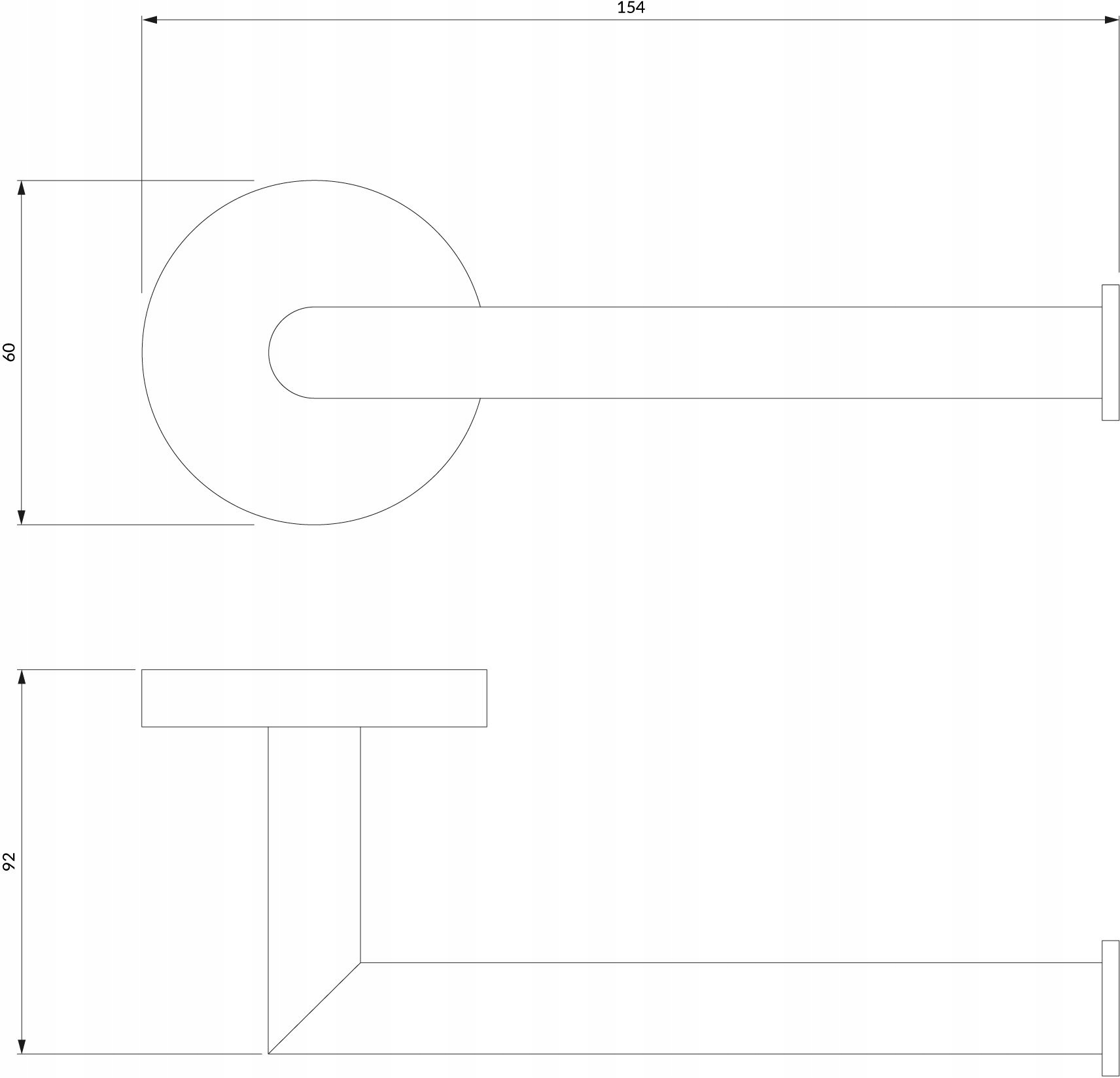 UCHWYT NA PAPIER TOALETOWY ZŁOTY OMNIRES MODERN Rodzaj ścienne