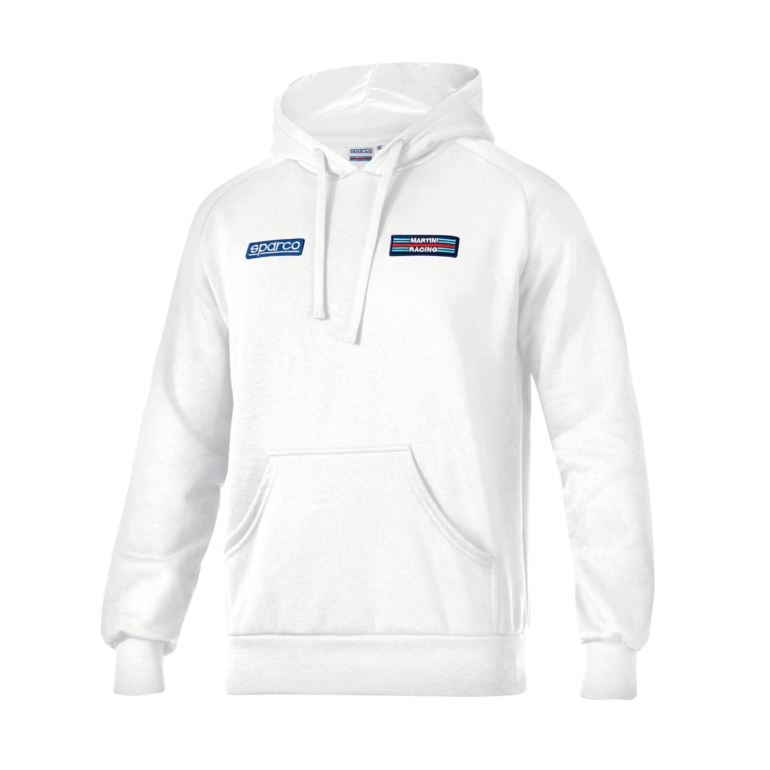 Mikina s kapucí Stripe Martini Racing Sparco bílá