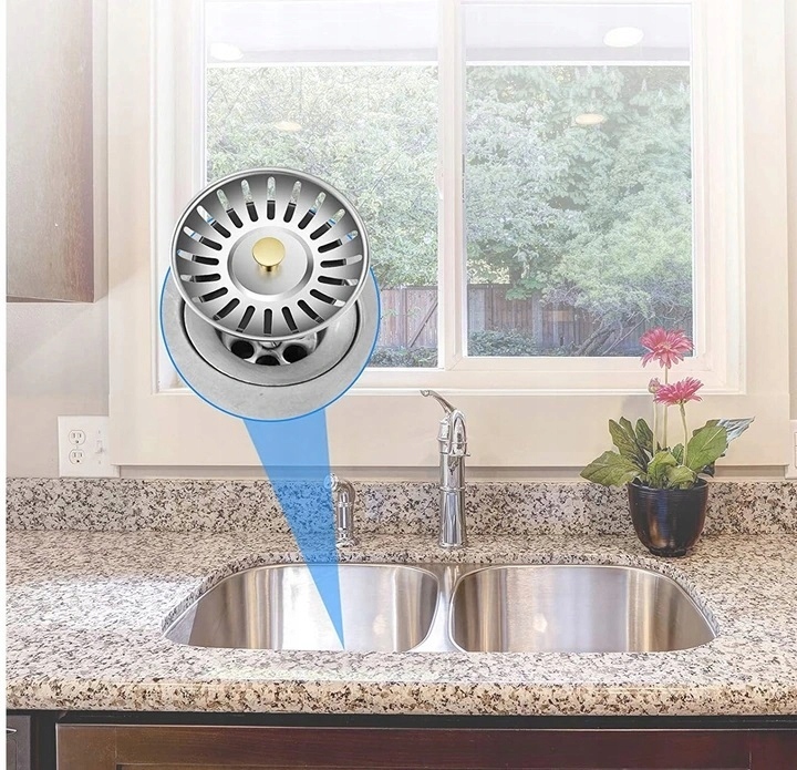 SITKO KOREK METALOWE DO ZLEWU ZLEWOZMYWAKA DUŻE Rodzaj korek z sitkiem