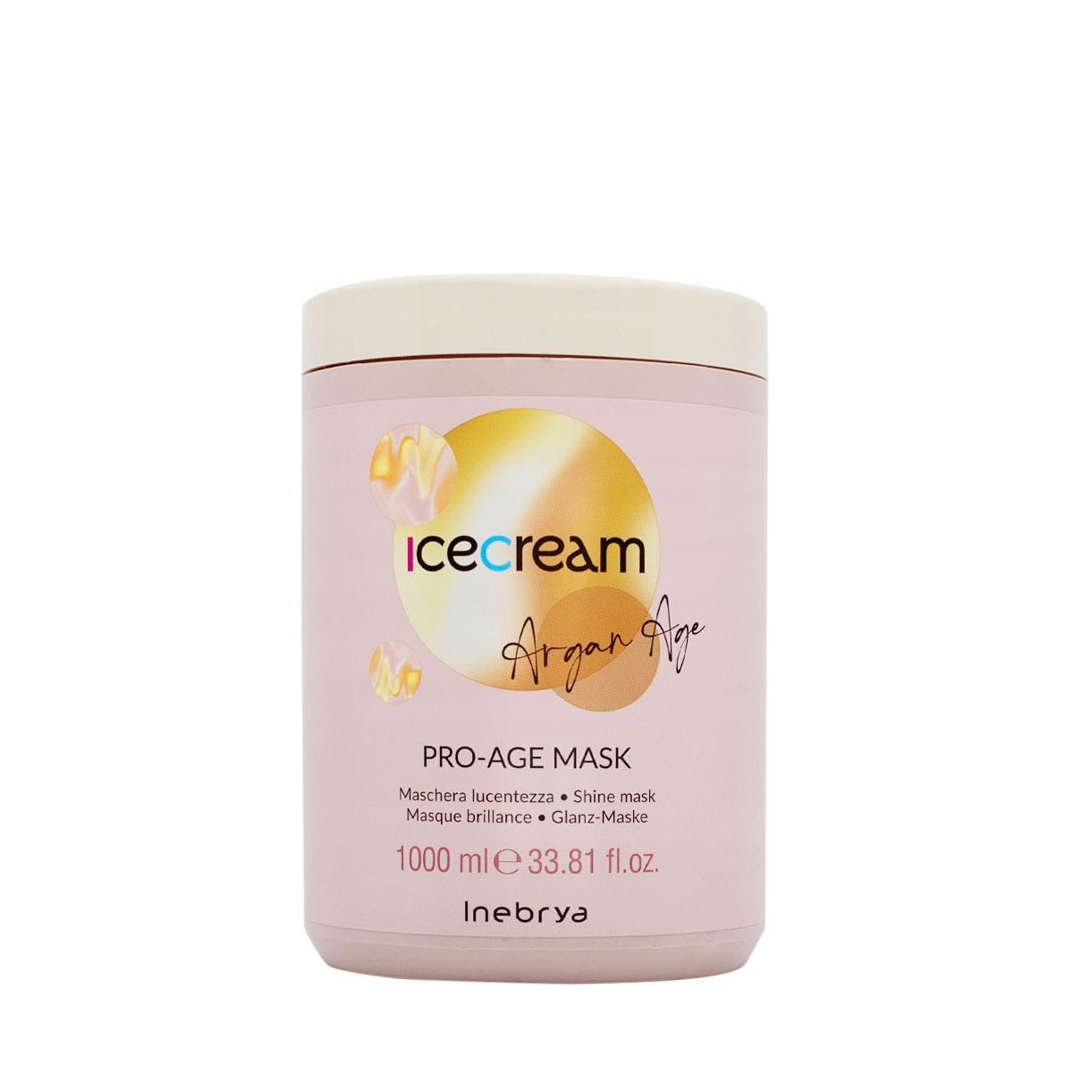 Inebrya lešticí maska pro matné vlasy Argan Age 1000 ml
