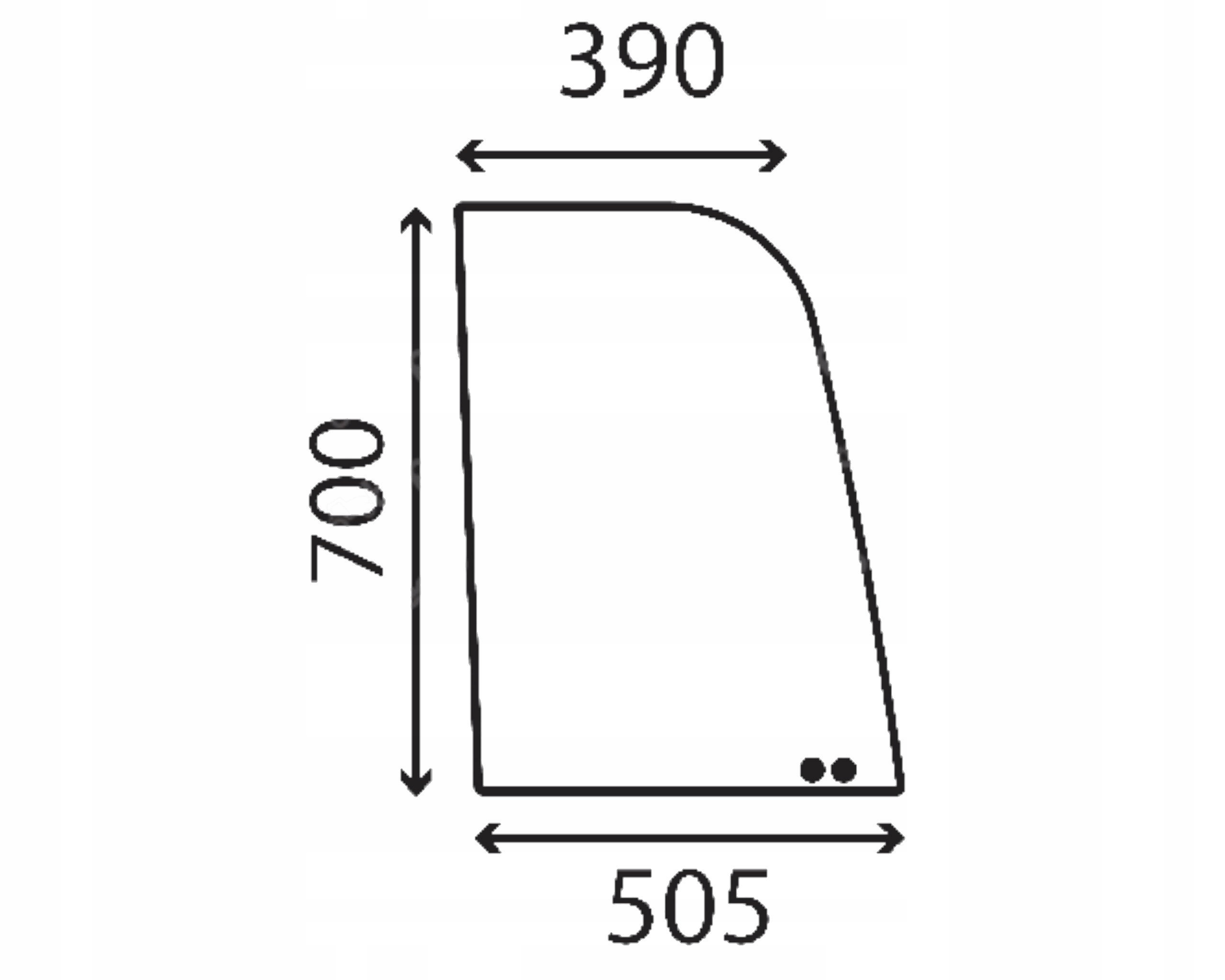 Volvo sklo boční pravé přední 15171526
