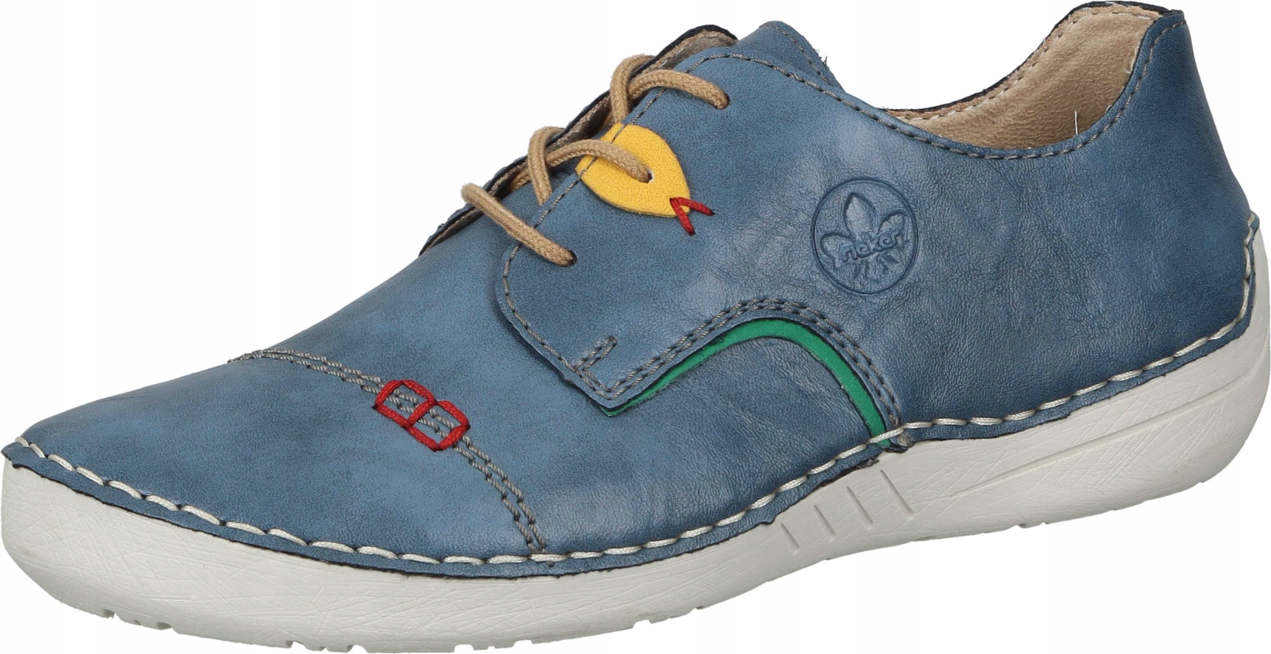 PÓŁBUTY RIEKER 950162-05 NIEBIESKIE OBUWIE DAMSKIE Marka Rieker