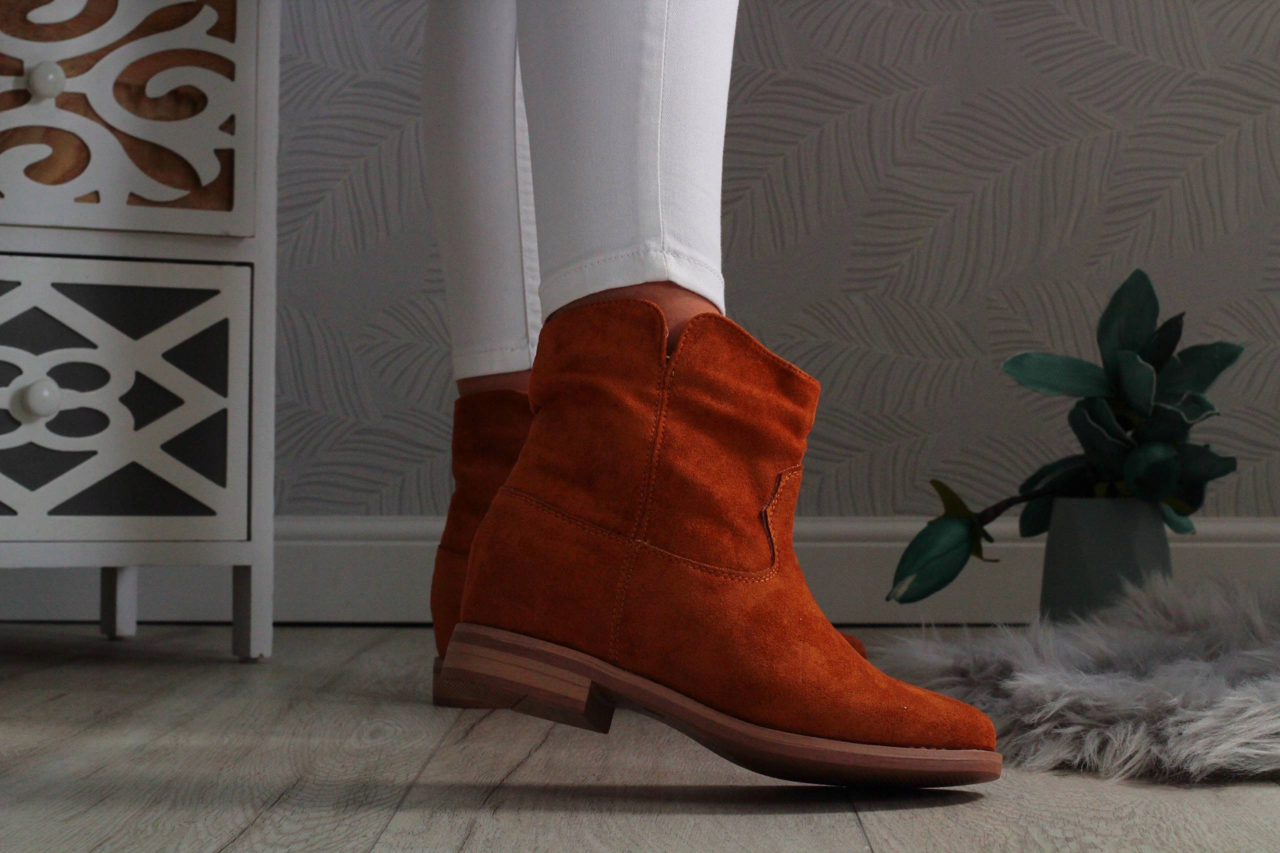 BOTKI DAMSKIE ZAMSZOWE BUTY LEKKIE Marka inna