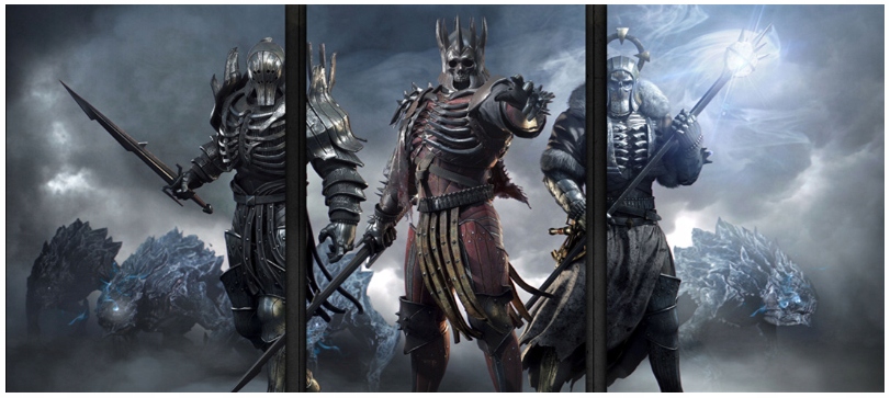 Triptych 3 ks obraz na stenu Zaklínač 3, Witcher 210 x 100 cm
