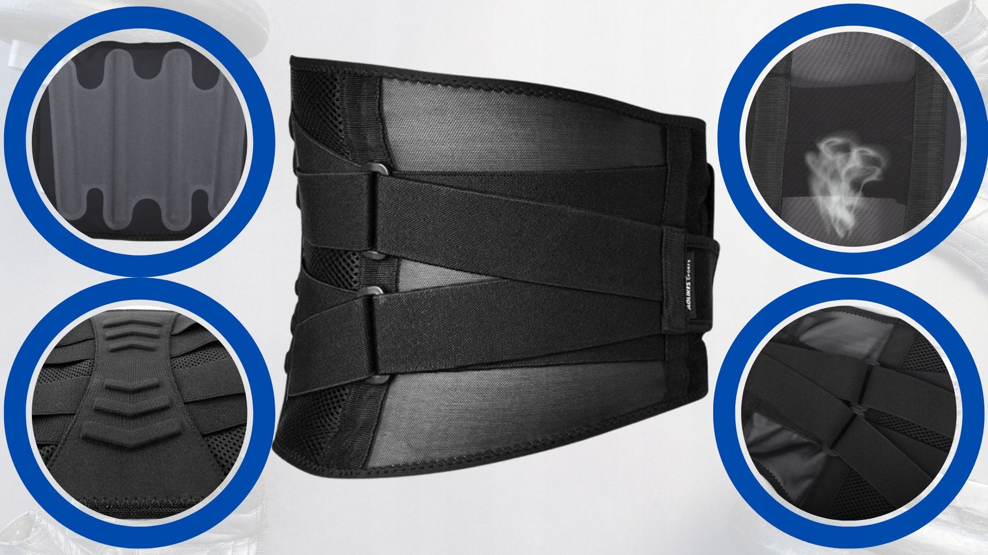 GORSET PAS STABILIZUJĄCY KRĘGOSŁUP ODCINEK LĘDŹWIOWY DOBRZE STABILIZUJE XXL Szerokość produktu 20 cm