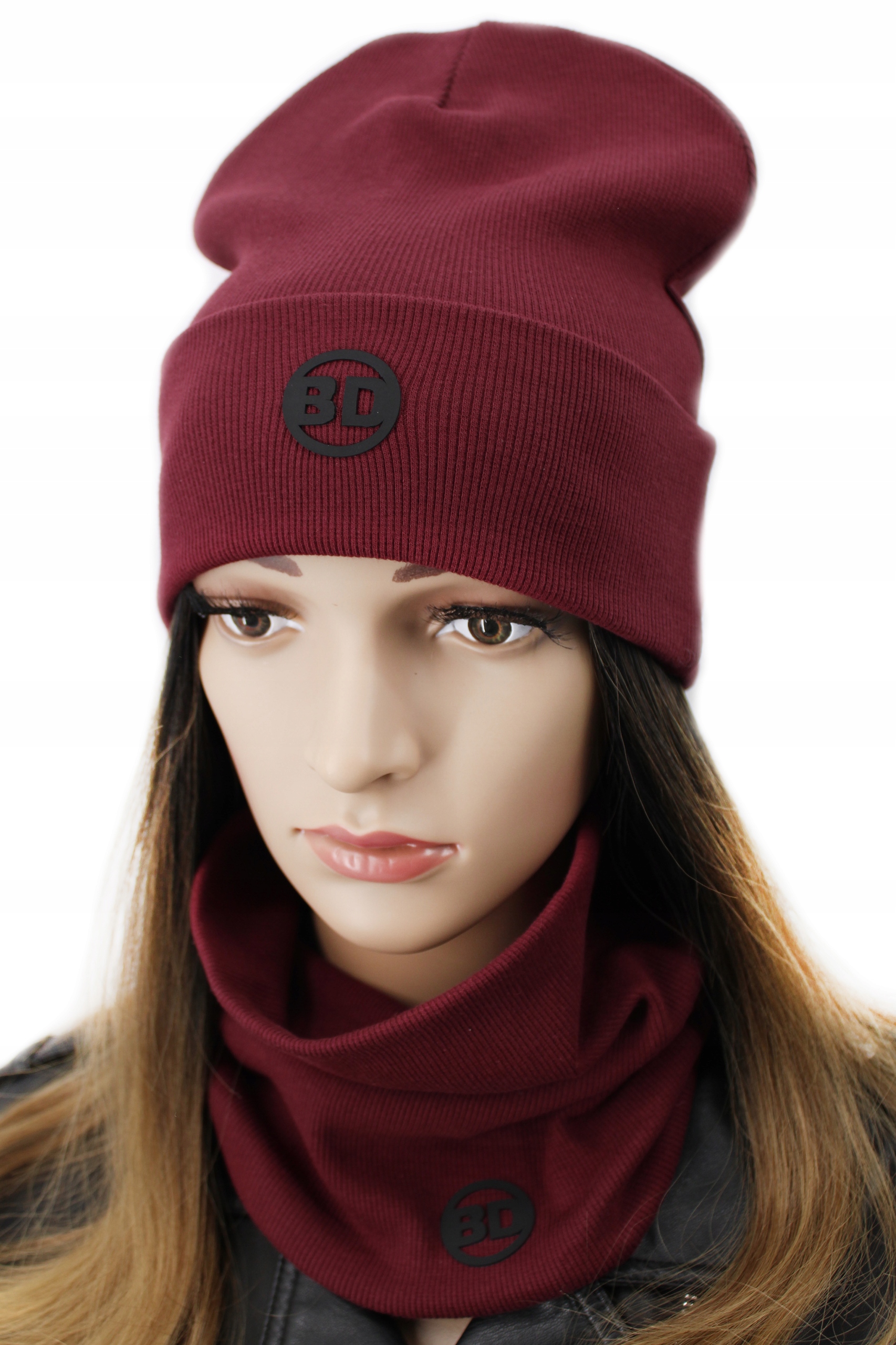 KOMPLET DAMSKI KOMIN CZAPKA DAMSKA beanie damskie