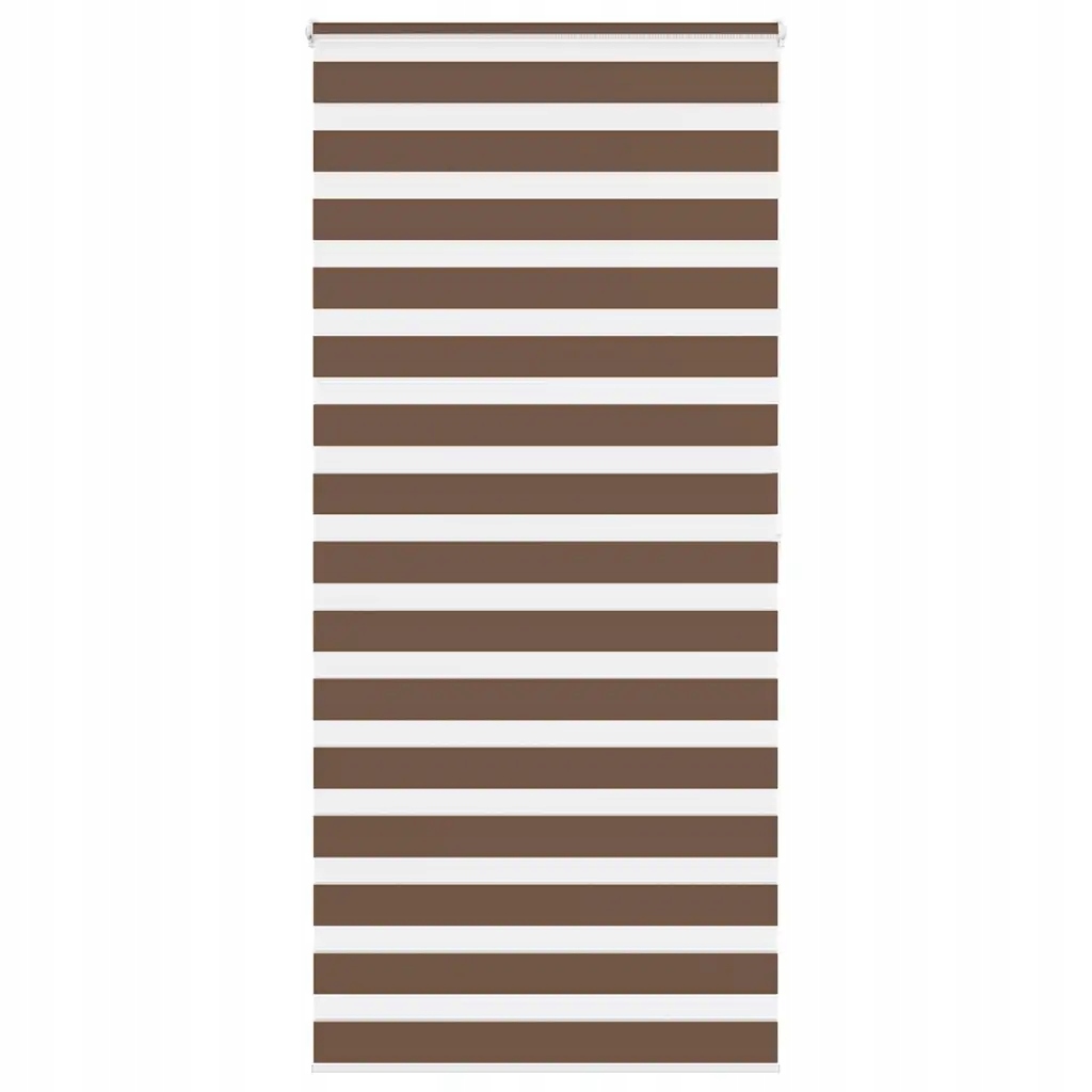 Zebra roleta hnědá 115x200 cm šířka látky 110,9 cm polyester Hnědá 4014368