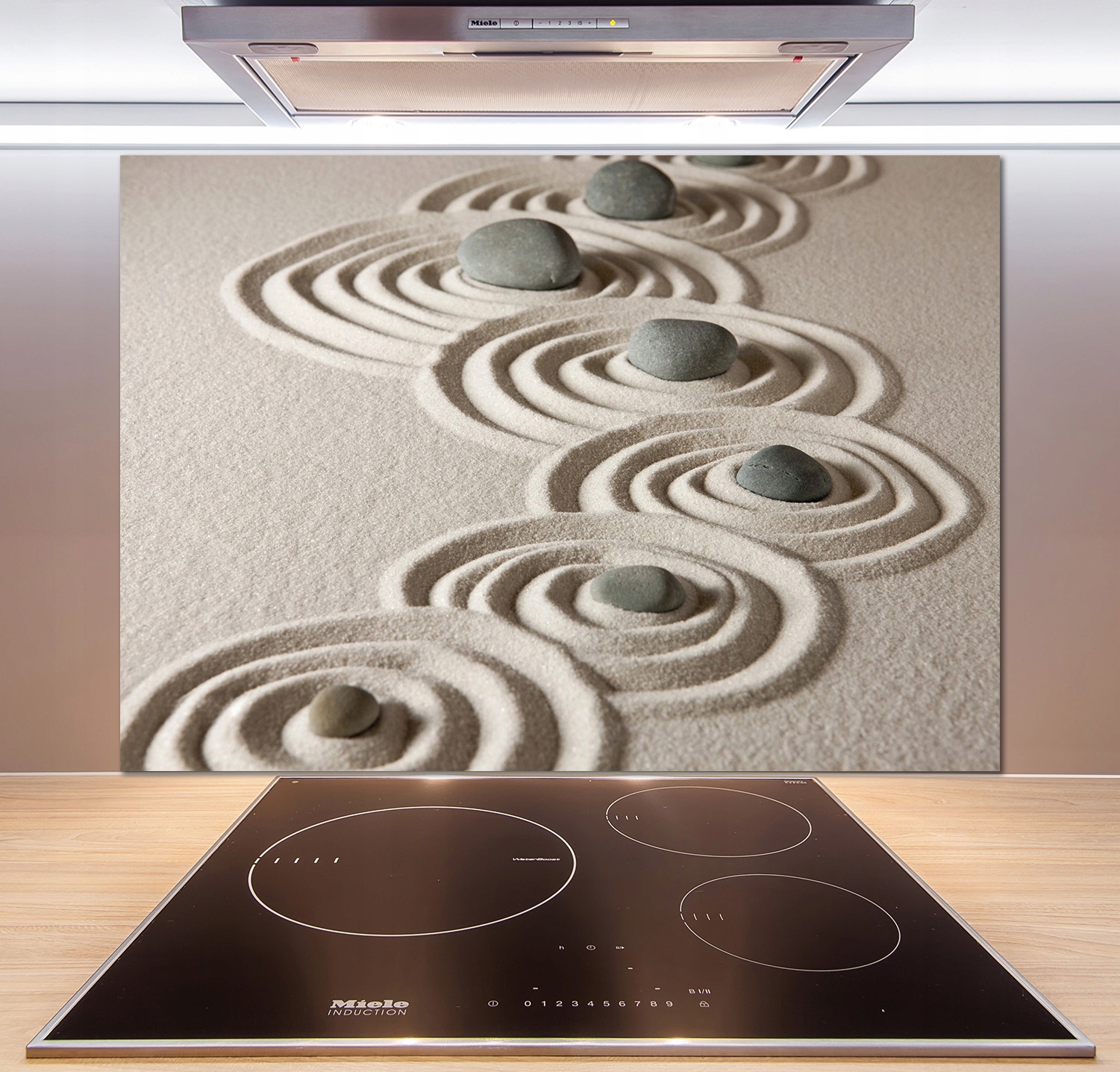 

Panel lacobel Kamienie zen piasek 100x70 cm + Klej
