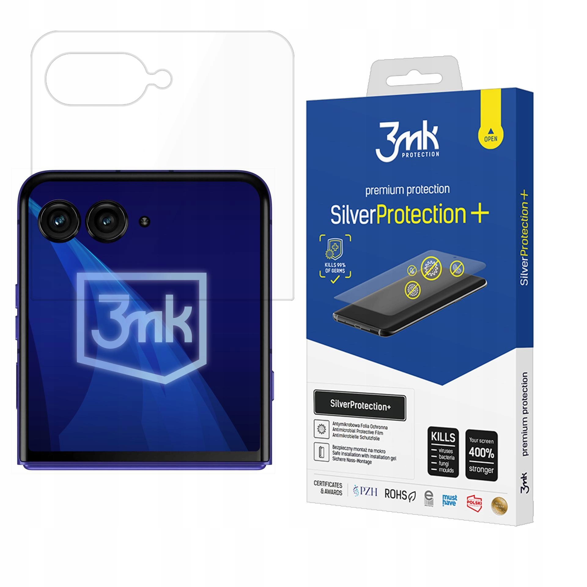 Folia ochronna 3mk SilverProtection+ na Motorola Razr 70 3mk Protection