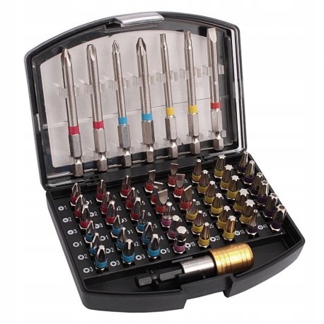 

Końcówka Bit komplet 56szt Stal S2 Pro-technik