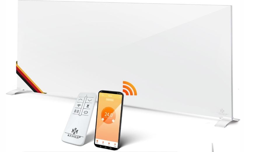 Hliníkový radiátor 700 W bílý 1200 x 600 x 40 mm