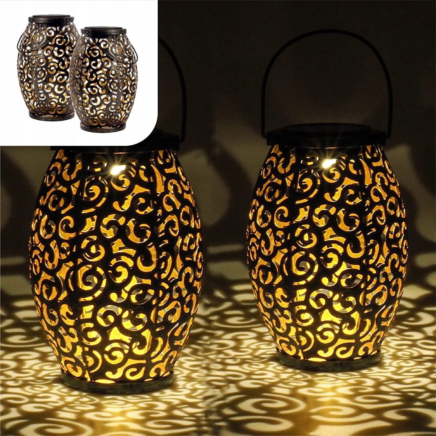 

Lampa Lampion Led solarna ogrodowa 2 szt IP44