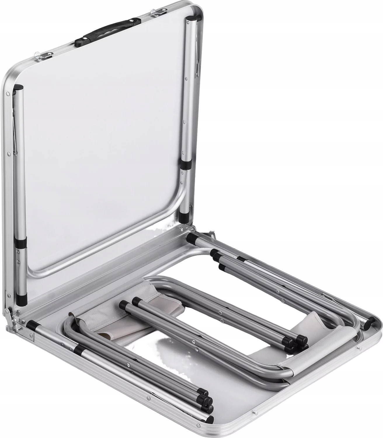 ZESTAW TURYSTYCZNY STÓŁ STOLIK SKŁADANY KEMPINGOWY 4 KRZESŁA SKŁADANE Długość 120 cm