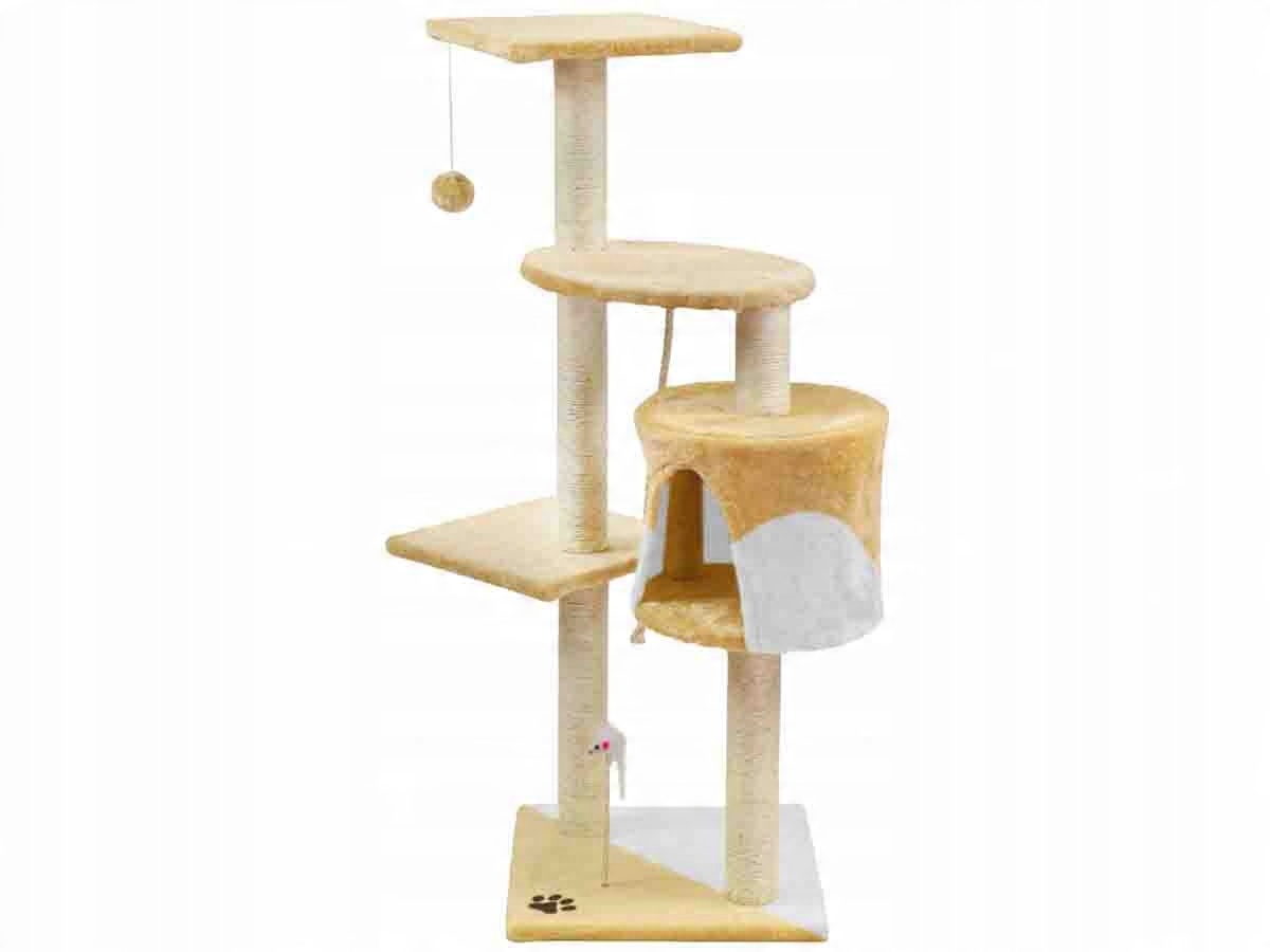 

Drzewko Drapak Legowisko dla kota 110cm beżowe