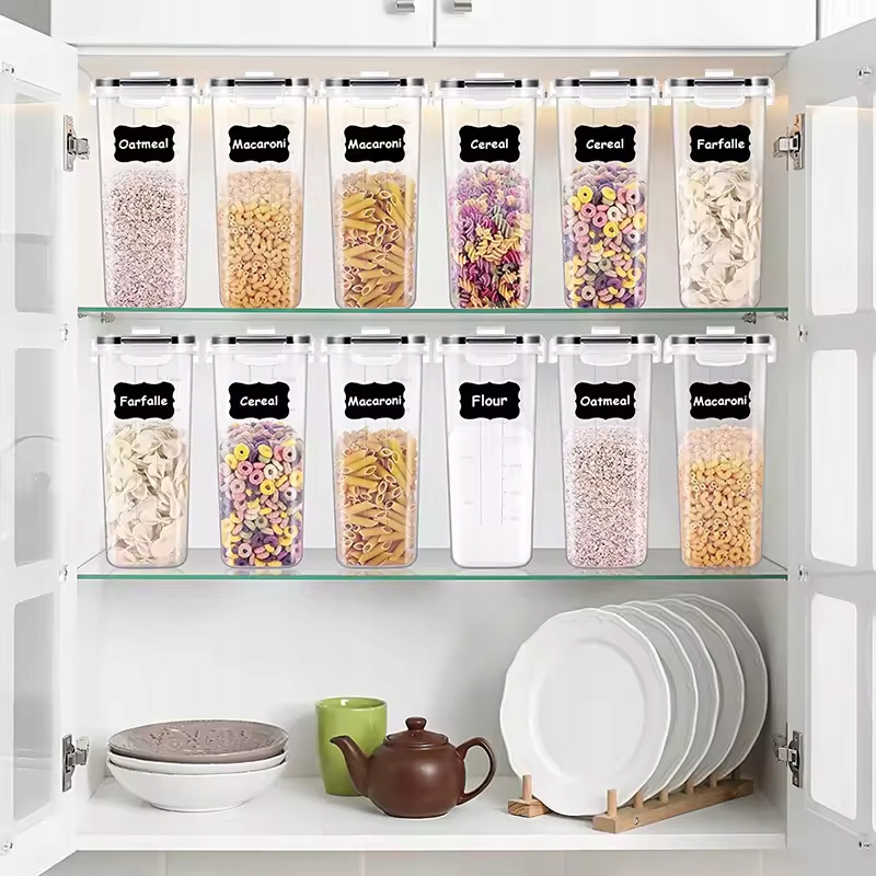 4x POJEMNIKI HERMETYCZNE NA ZYWNOSC 2,5L PLASTIKOWE PUDEŁKA SZCZELNE ZESTAW Kolor przezroczysty