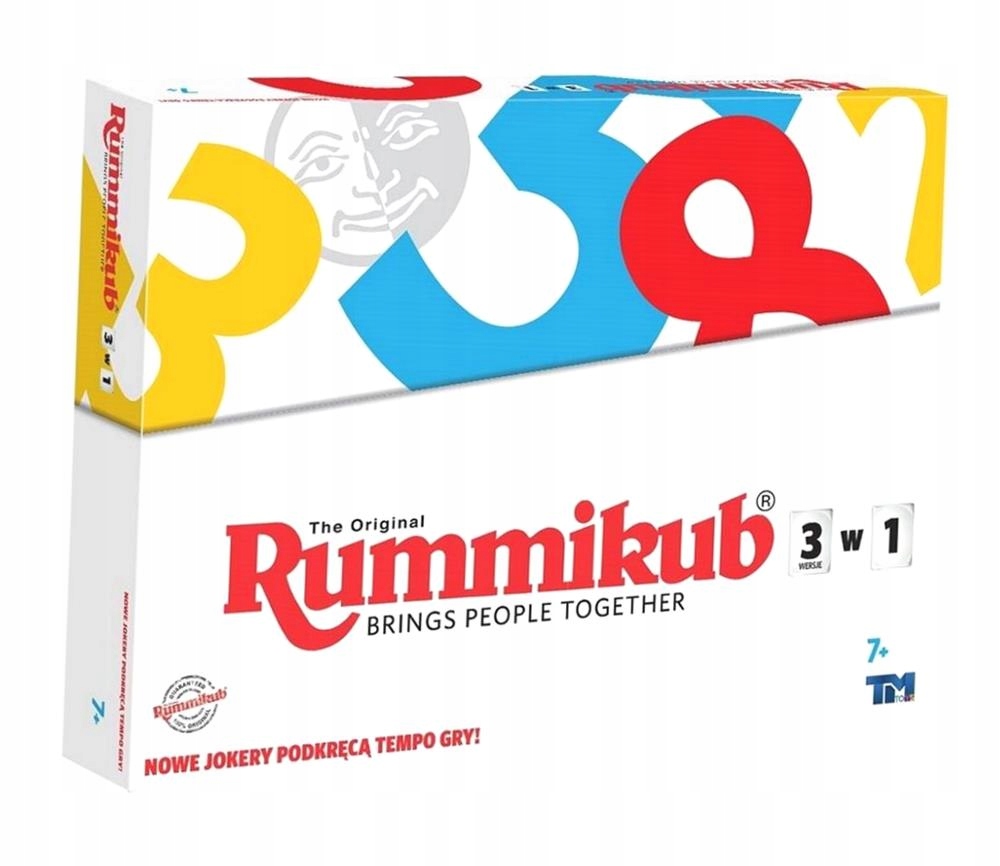 Gra Planszowa Gra Logiczna Rummikub 3W1 LMD8613 Tm Toys