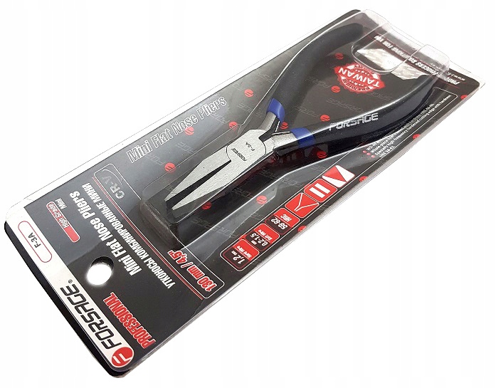 SZCZYPCE PŁASKIE MINI PRECYZYJNE KLESZCZE 125MM Marka Forsage