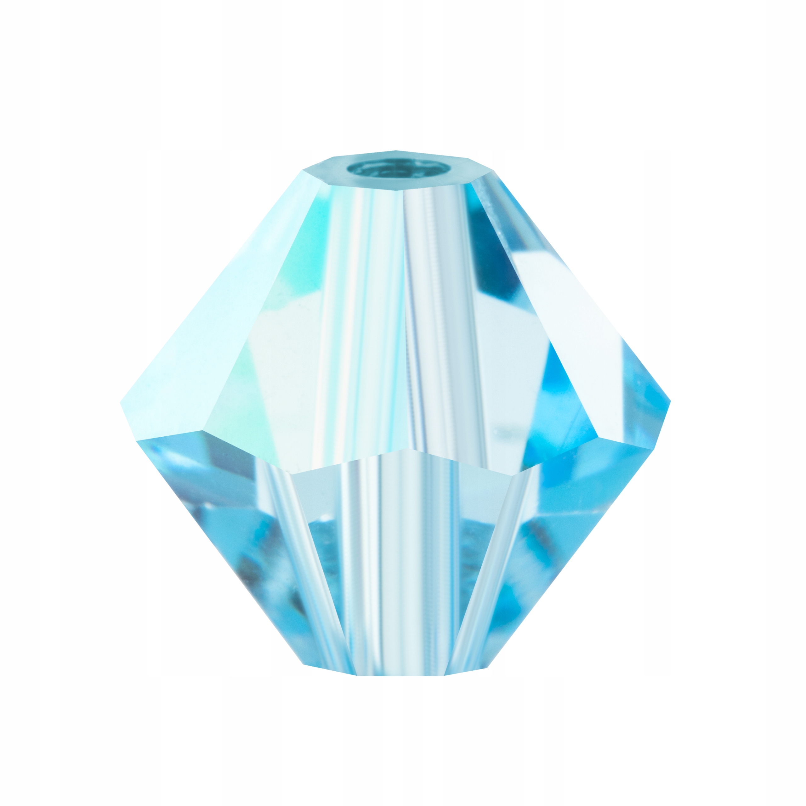 Preciosa Bicone Bead Rondelle 4mm Aquamarine Ab