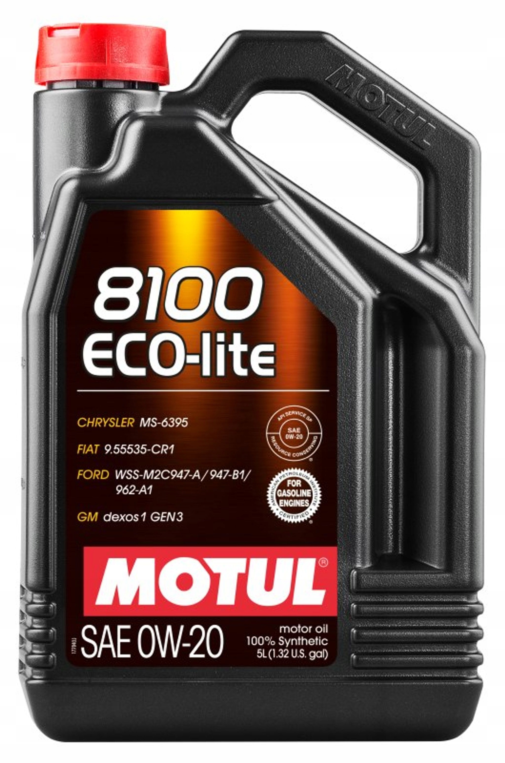Olej Motul 0W20 5L 8100 Eco-lite Sp-rc Motul 108536 0W20 8100 Eco 5L