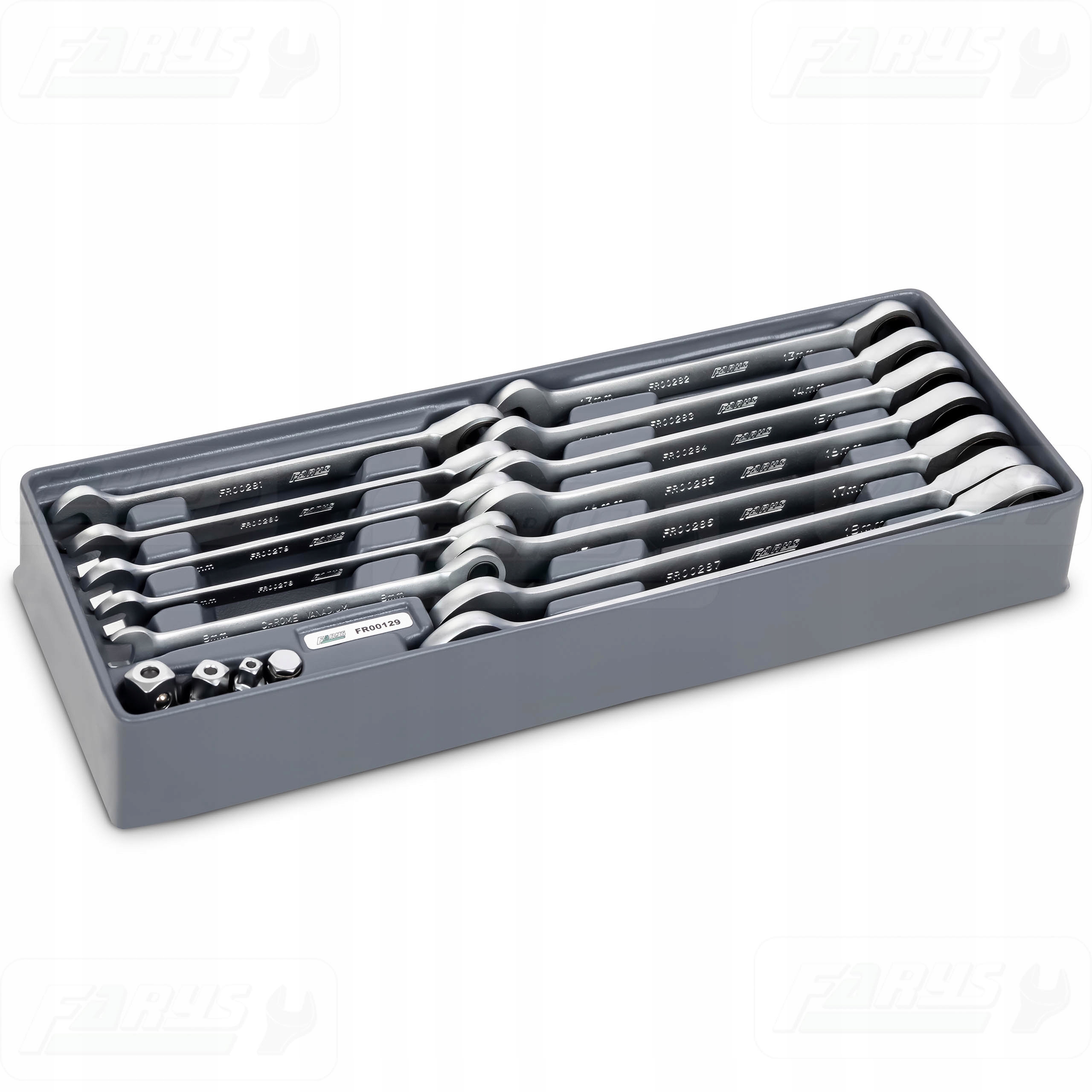 Sada očkoplochých klíčů s ráčnou 16el. Vložka Prémiové Vybavení