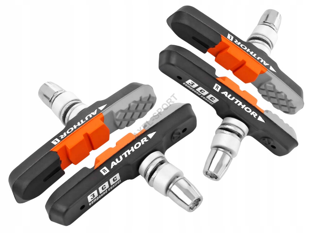 Klocki hamulcowe V-brake Author ABS-3CC 2 pary