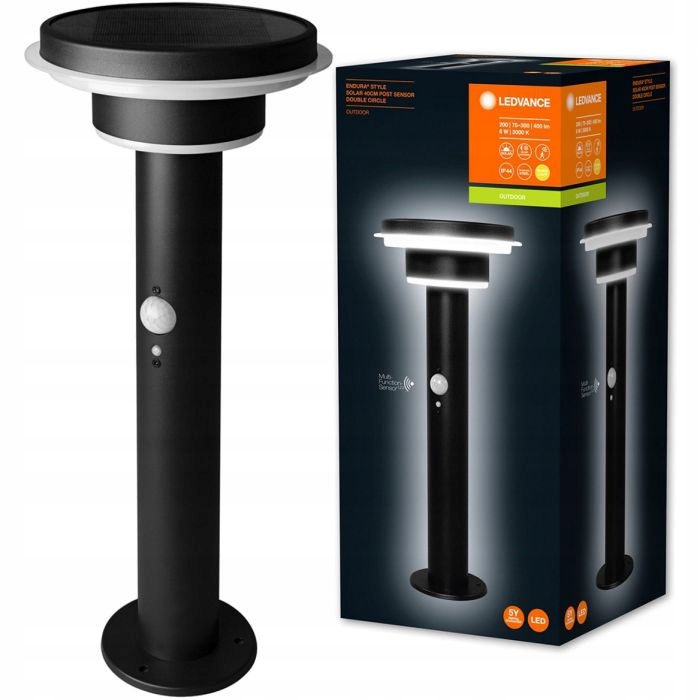 Osvětlovací sloupek kulatý Ledvance s integrovaným Led zdrojem 40 cm, černý