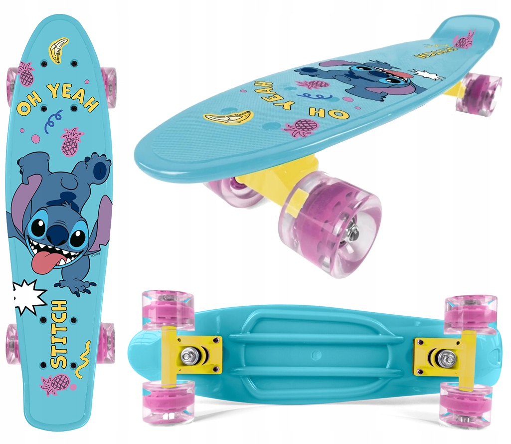 Deskorolka Deska Fiszka Dla Dziecka Mocna 55cm Dla Dzieci Stitch Sticz Lilo