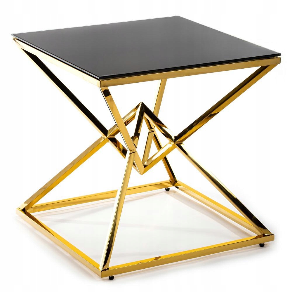 

Stolik kawowy do salonu pokoju metalowy szklany