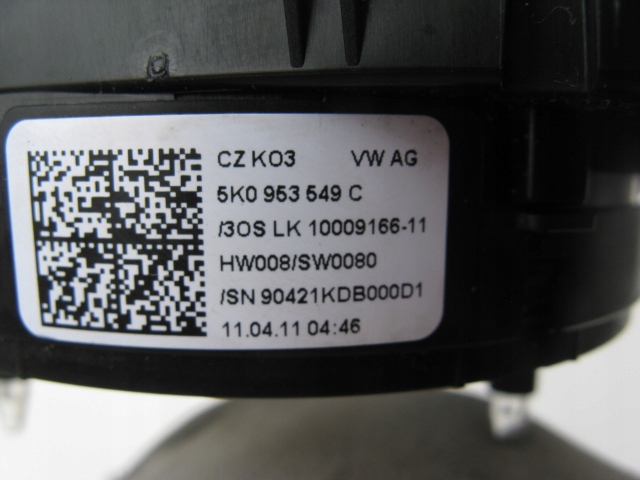 ring ZWIJAK airbag VW GOLF VI