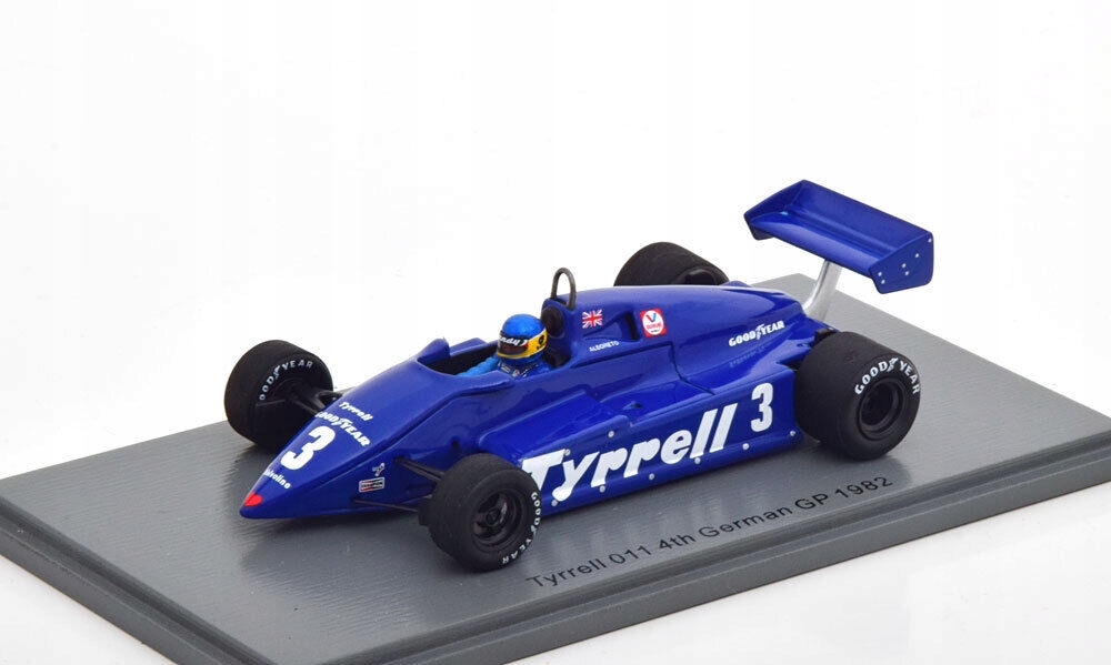 F1 Tyrrell 011 M.Alboreto 4th Germany 1982 1/43