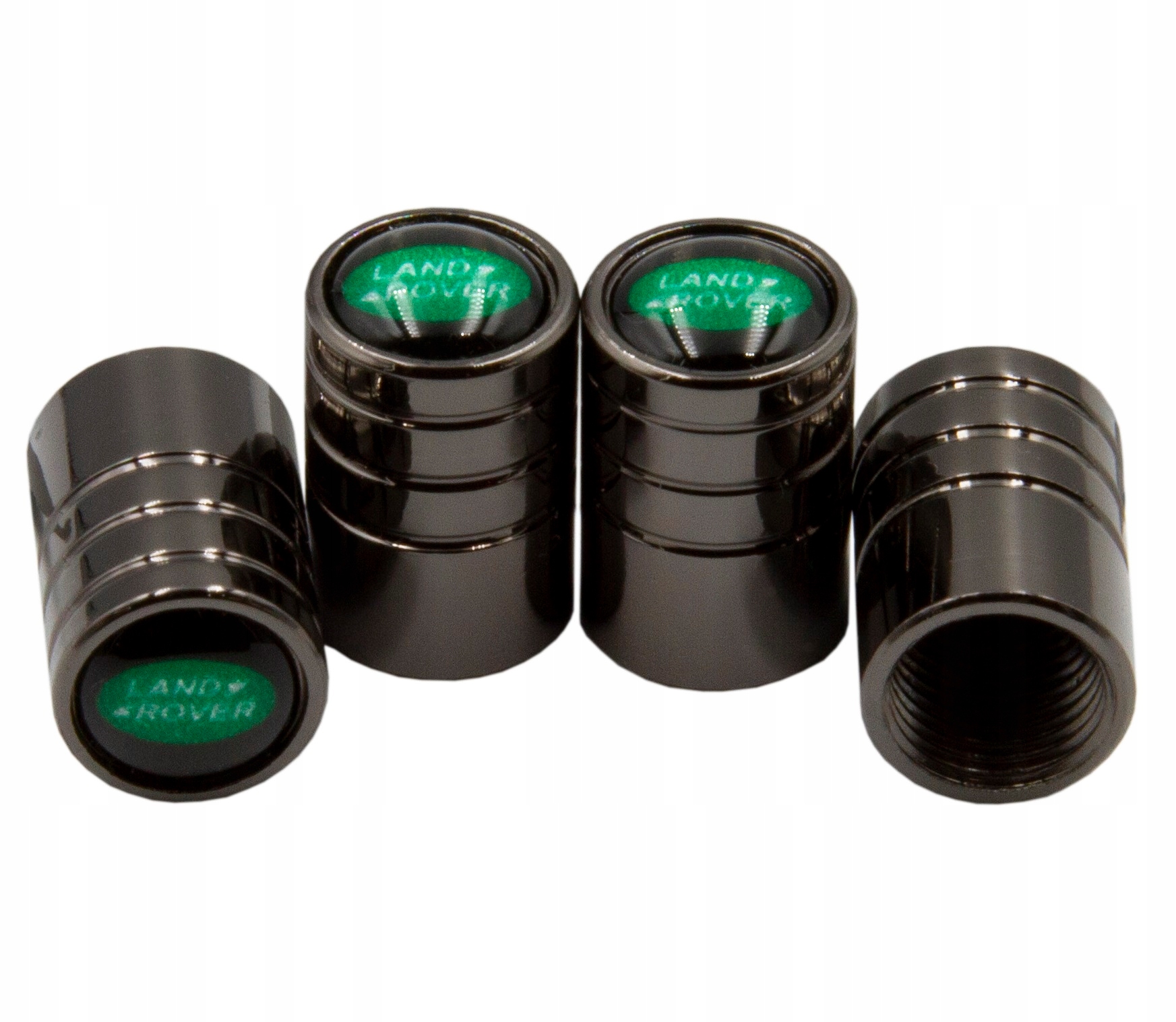 NAKRĘTKI na wentyle Kapturki LAND ROVER Czarne