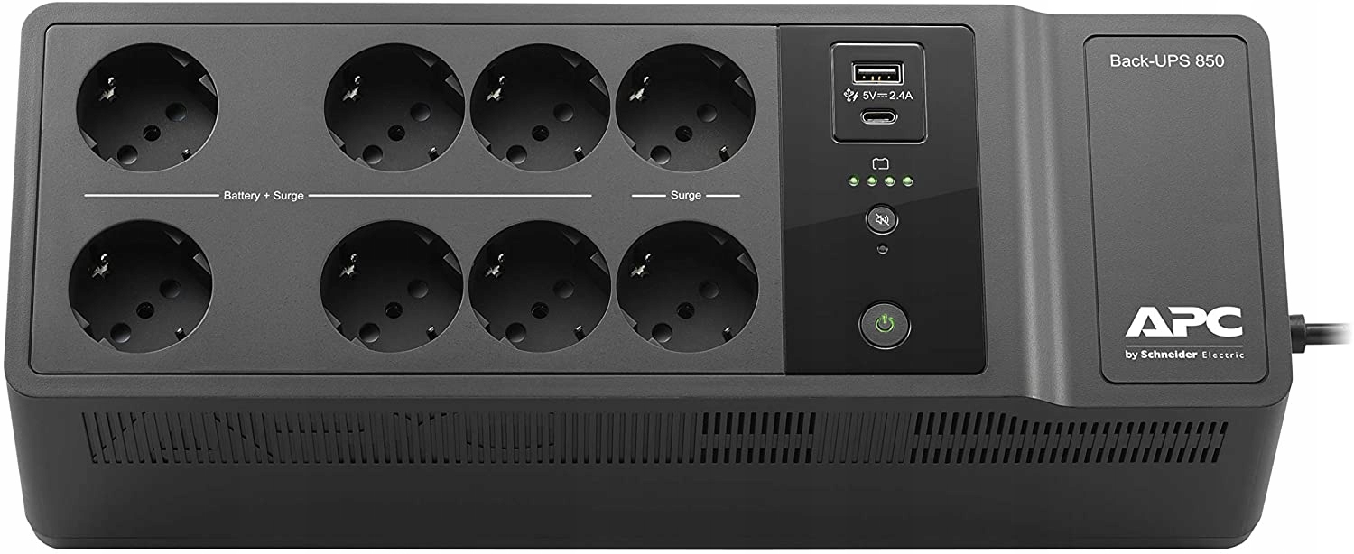 Czytaj Opis Zasilacz Ups Apc BE850G2-IT 850 Va 520 W Wtyczka typu L Włochy