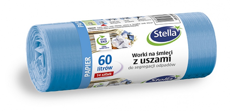 

Worki z uszami do segregacji odpadów papierowych
