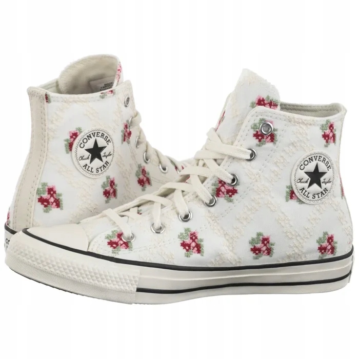 Dámské tenisky Converse Ctas Hi Vintage White A12635C Bílé