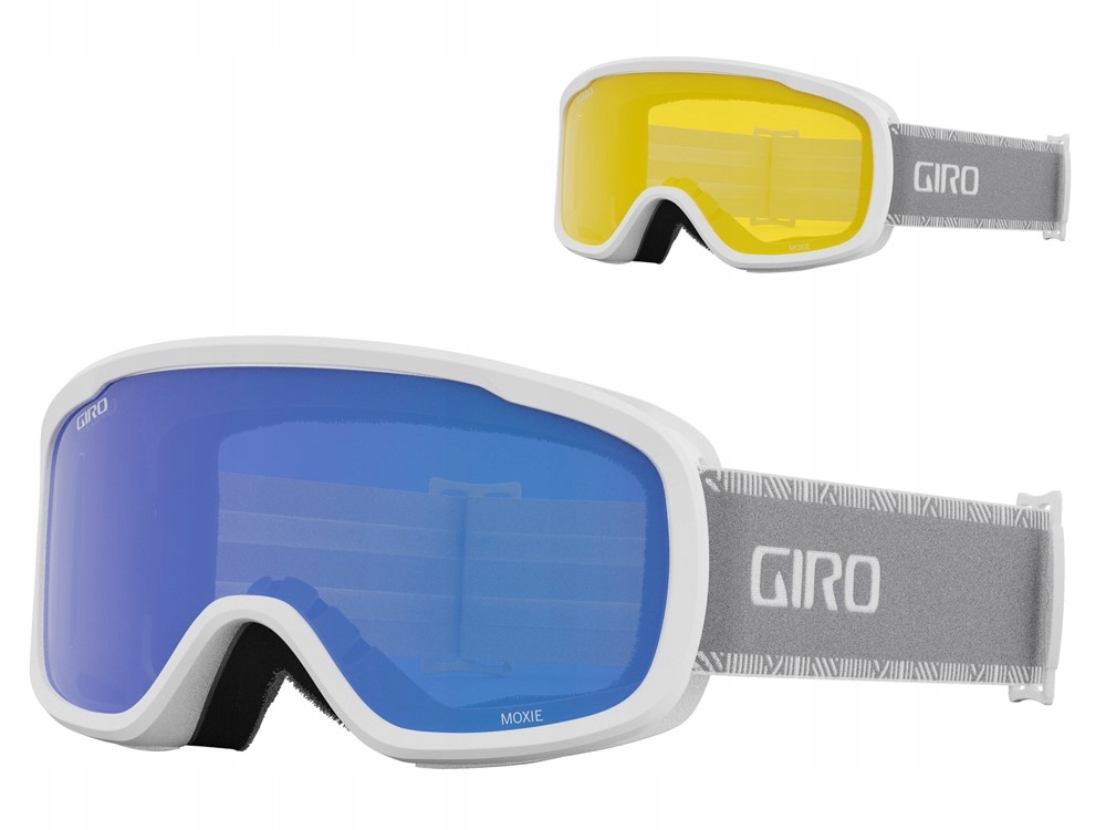 Gogle zimowe Giro Moxie White Grey Chute (szyba Gr